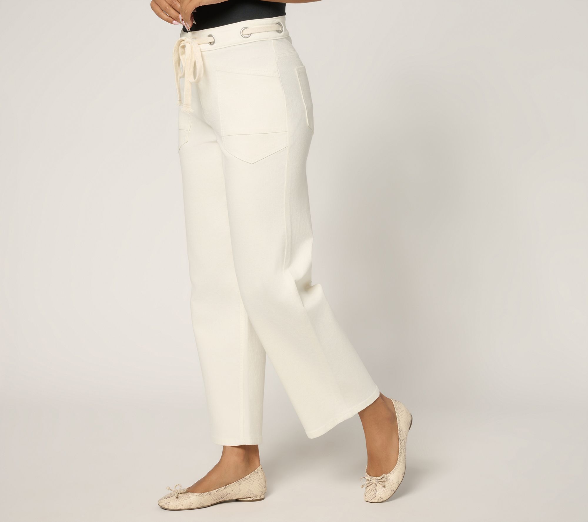 Me by Jennie Garth Petite Ankle Slight Barrel Jeans- Color