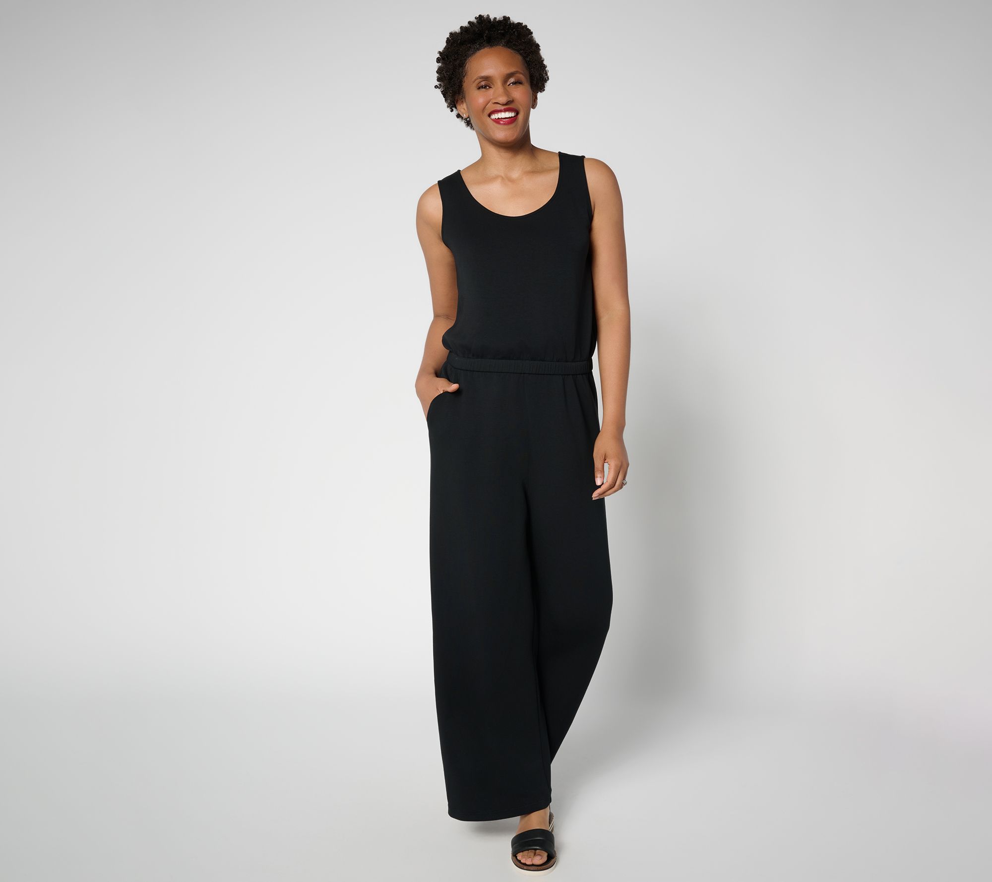 Martha Stewart Signature Petite Comfort Stretch Jumpsuit