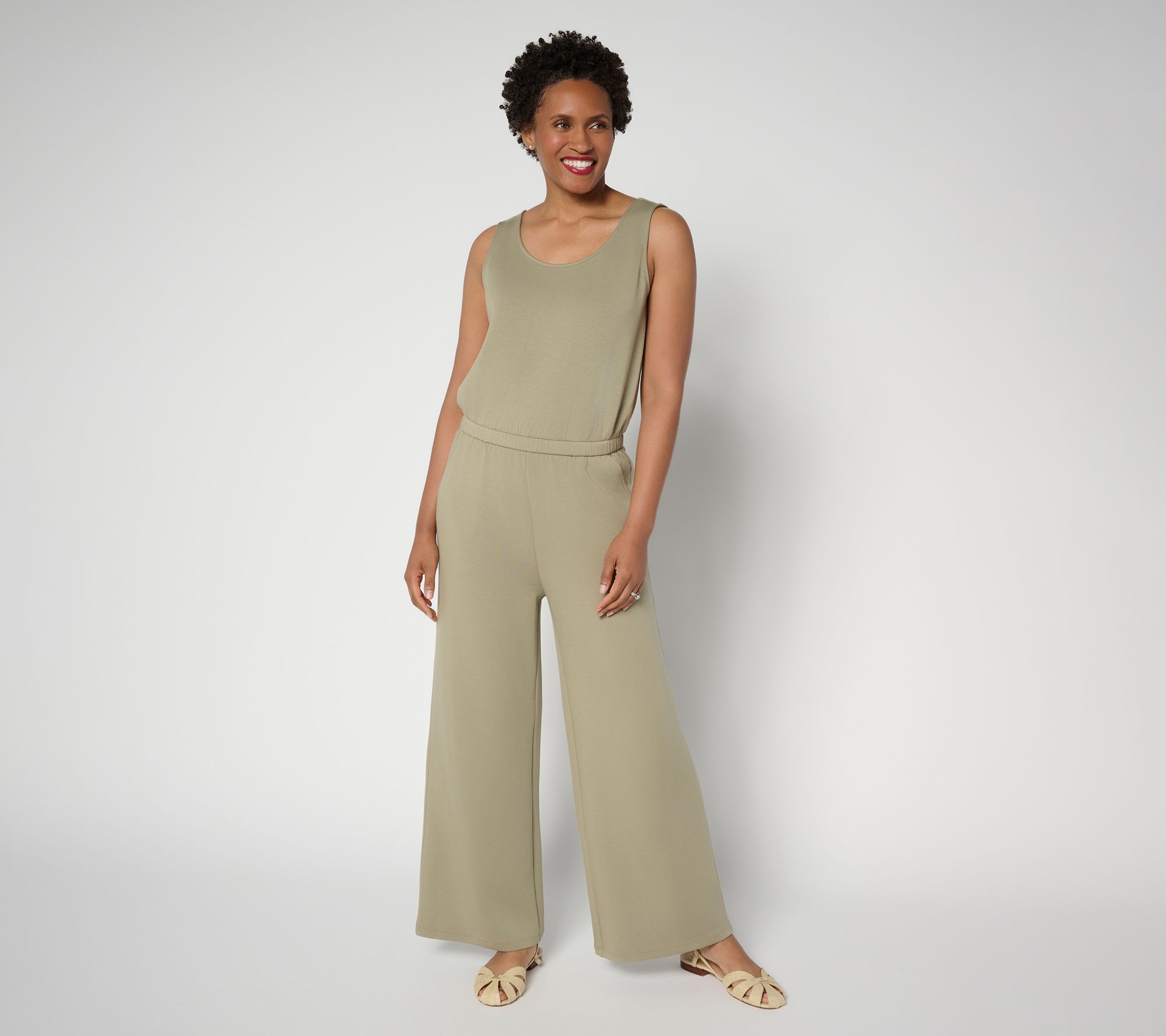 Martha Stewart Signature Petite Comfort Stretch Jumpsuit
