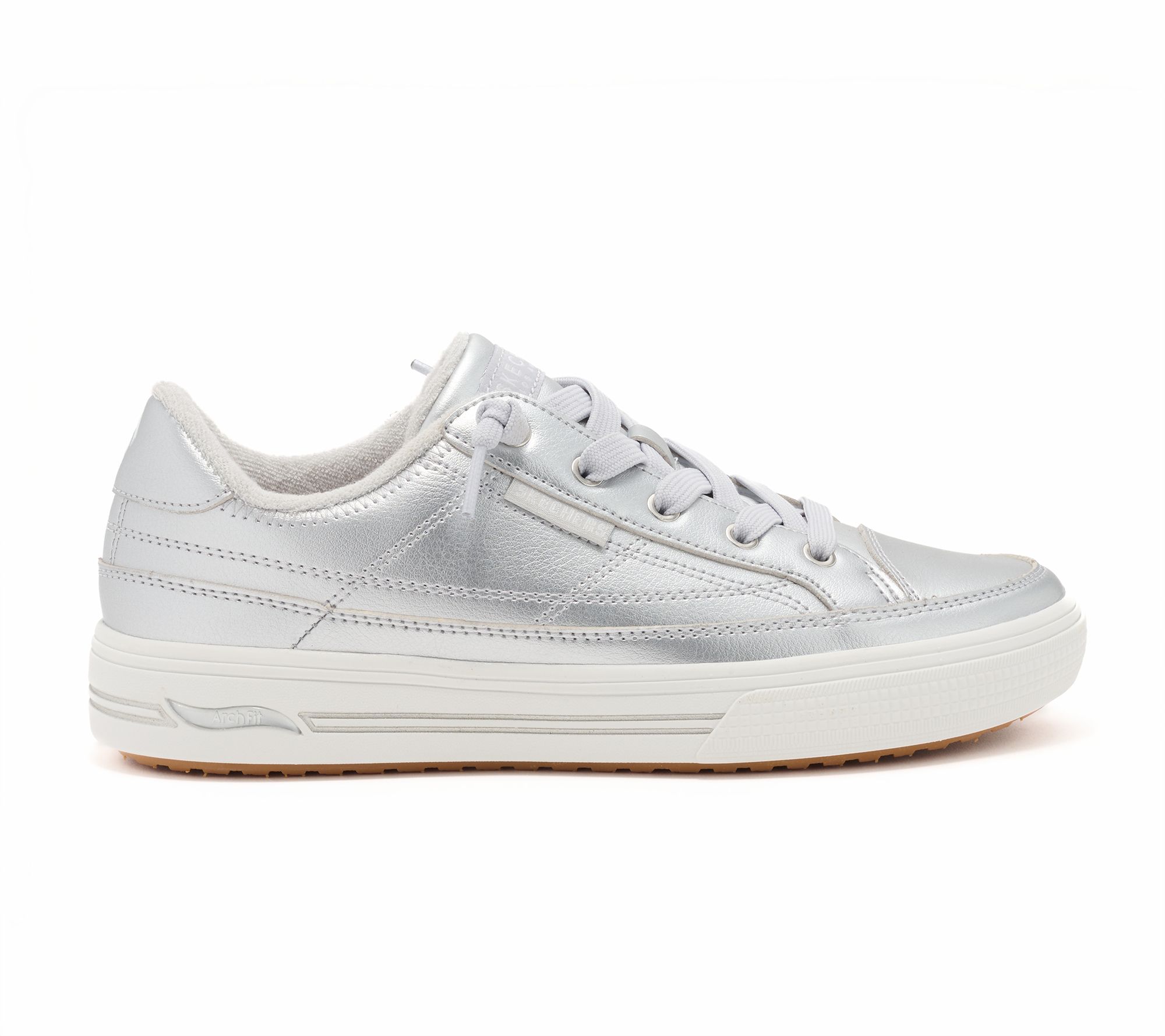 ③マーサスチュワート Skechers Street Arch Fit Arcade Metallic Sneakers - QVC.com