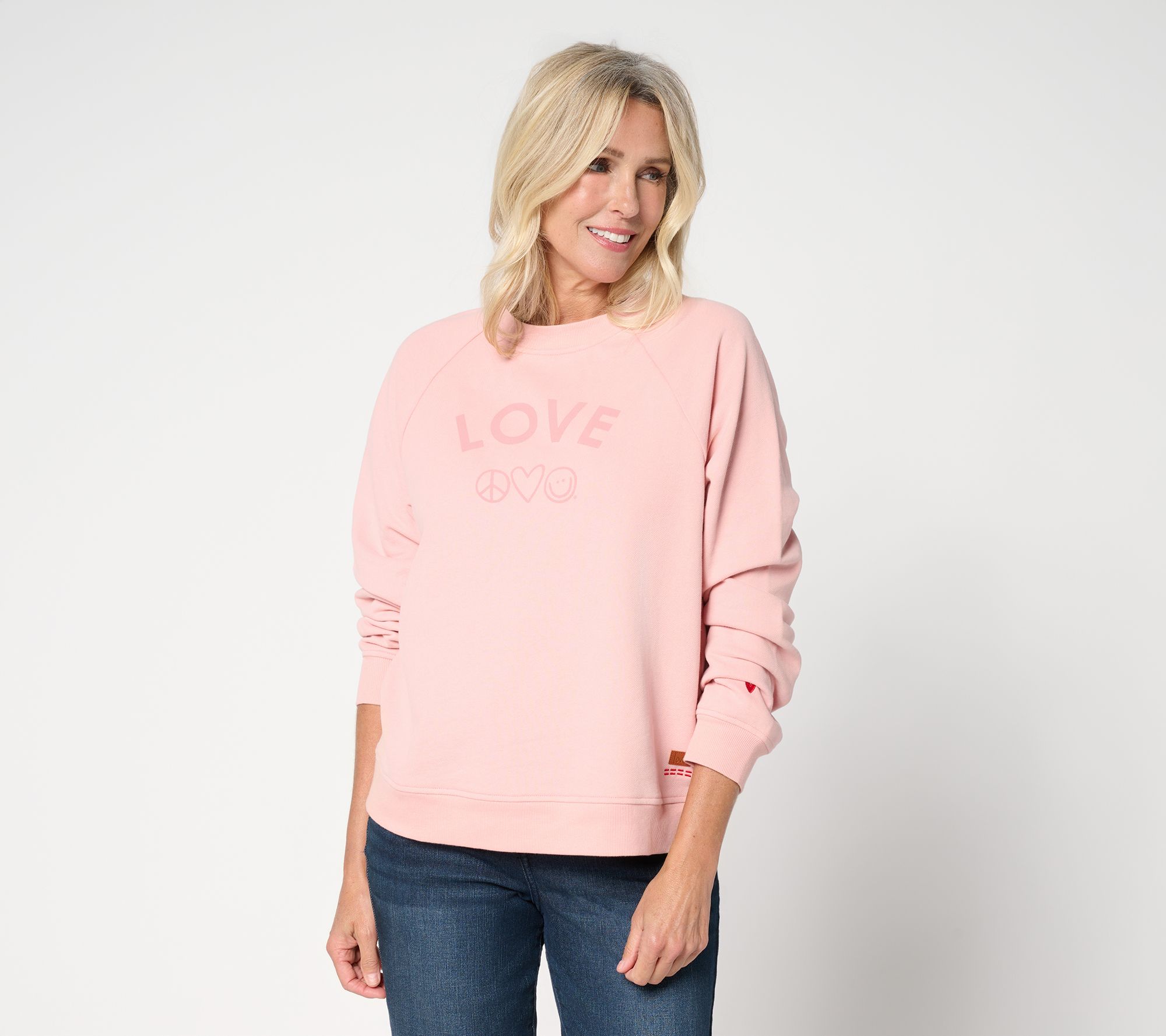 Peace Love World Crewneck Affirmation Pullover