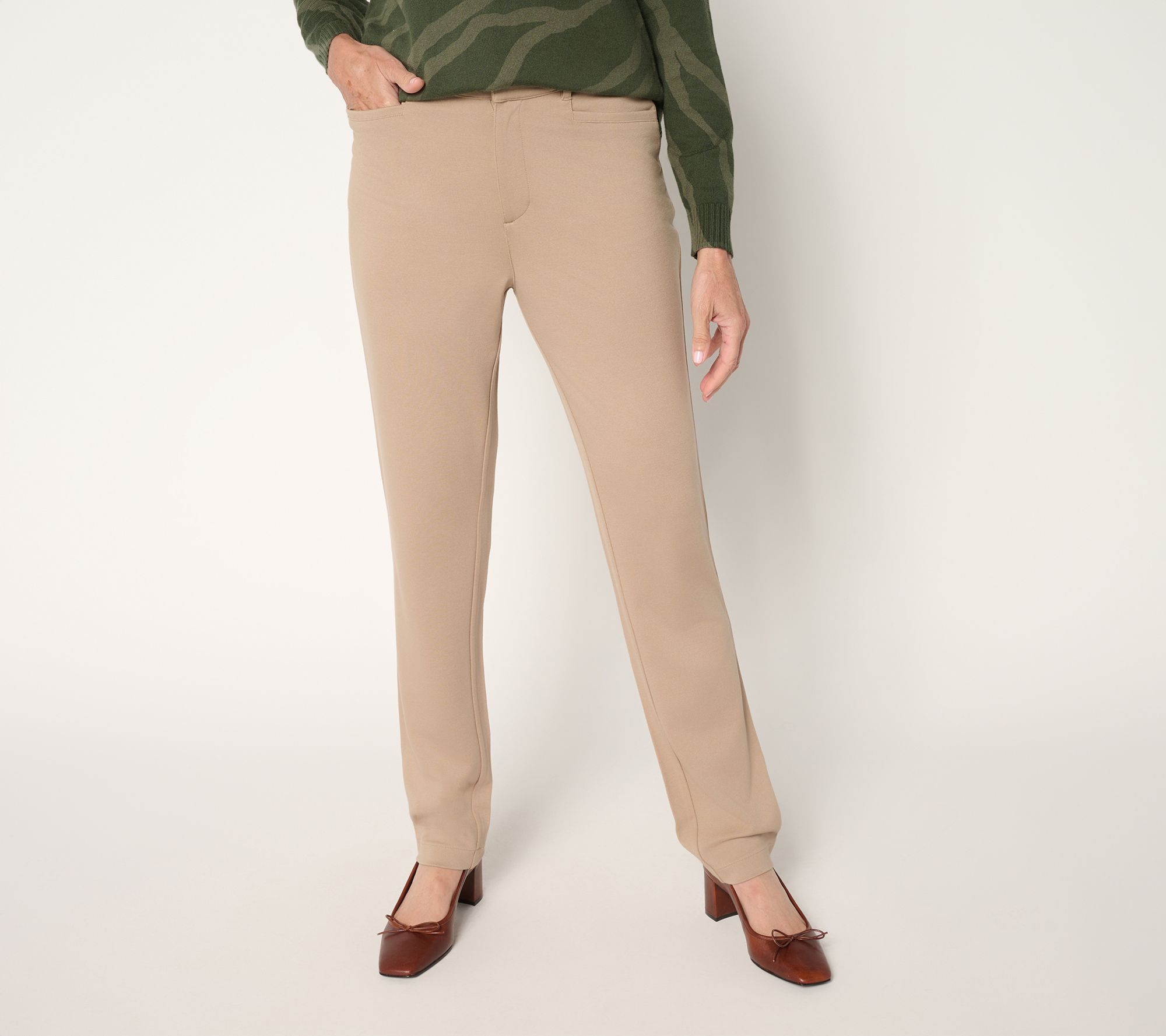 BEAUTIFUL by Lawrence Zarian Regular Silky Ponte Tailored Pant