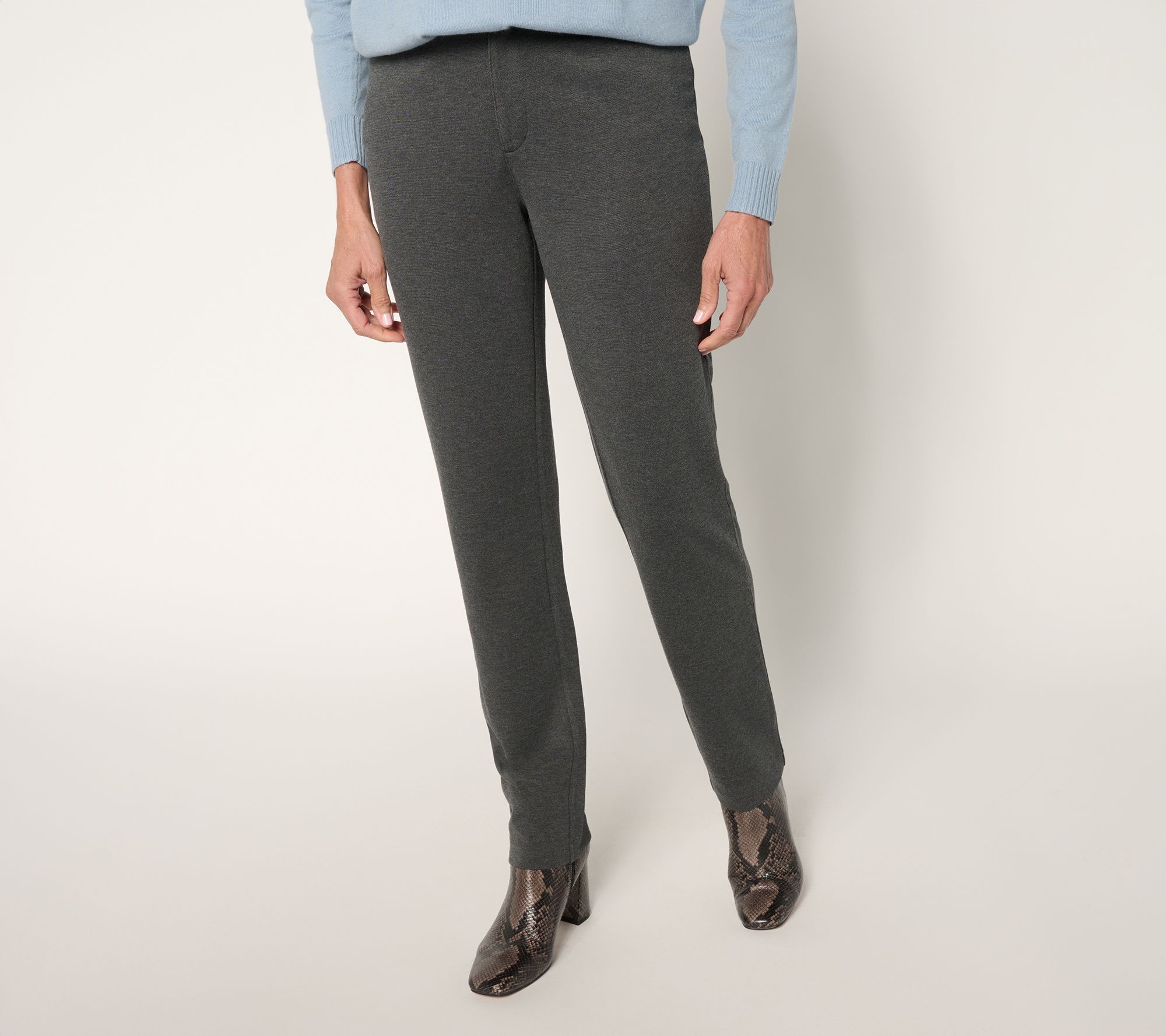 BEAUTIFUL by Lawrence Zarian Regular Silky Ponte Tailored Pant