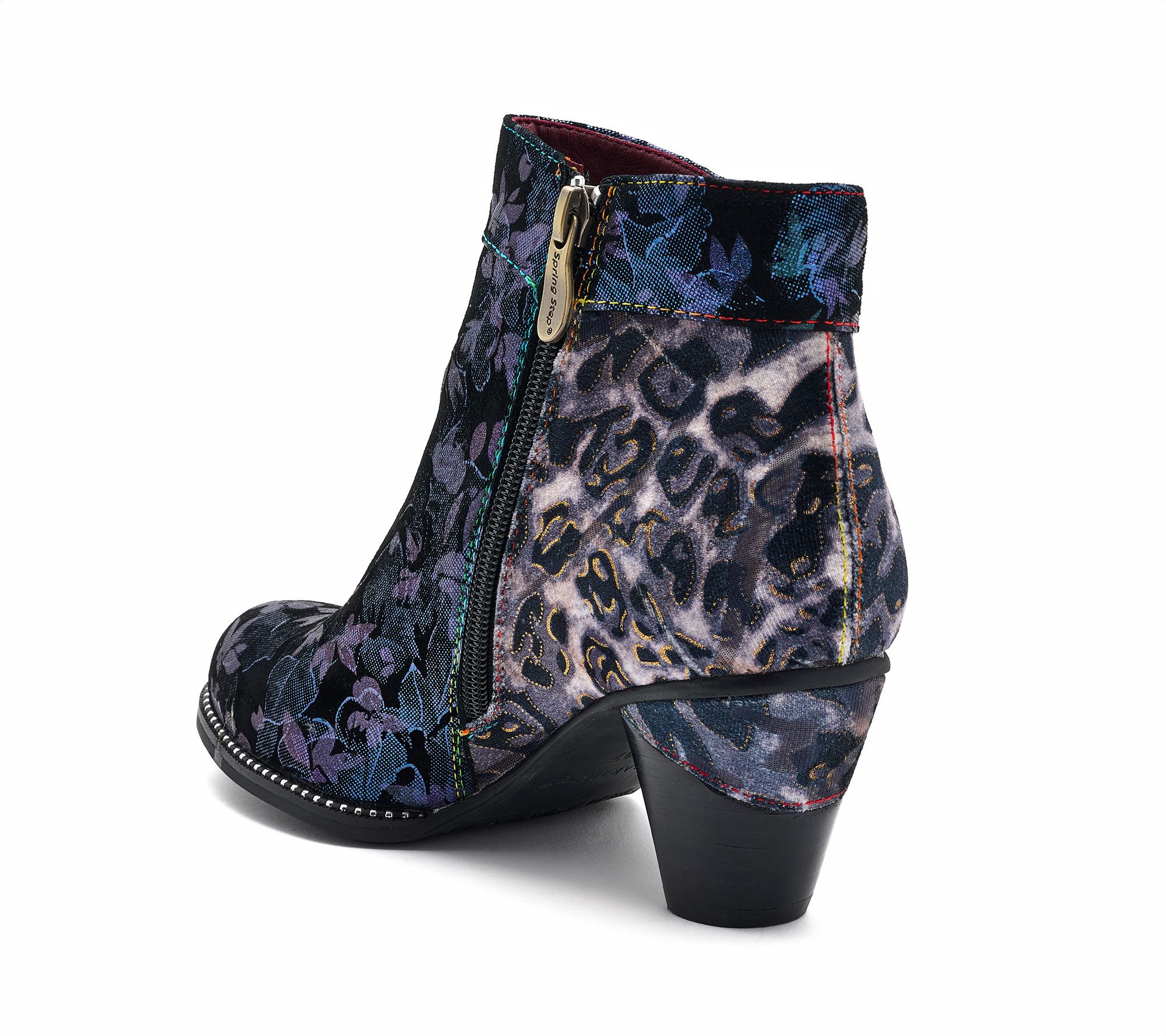 L'Artiste by Spring Step Leather Heeled Ankle Boots - Dessalynn