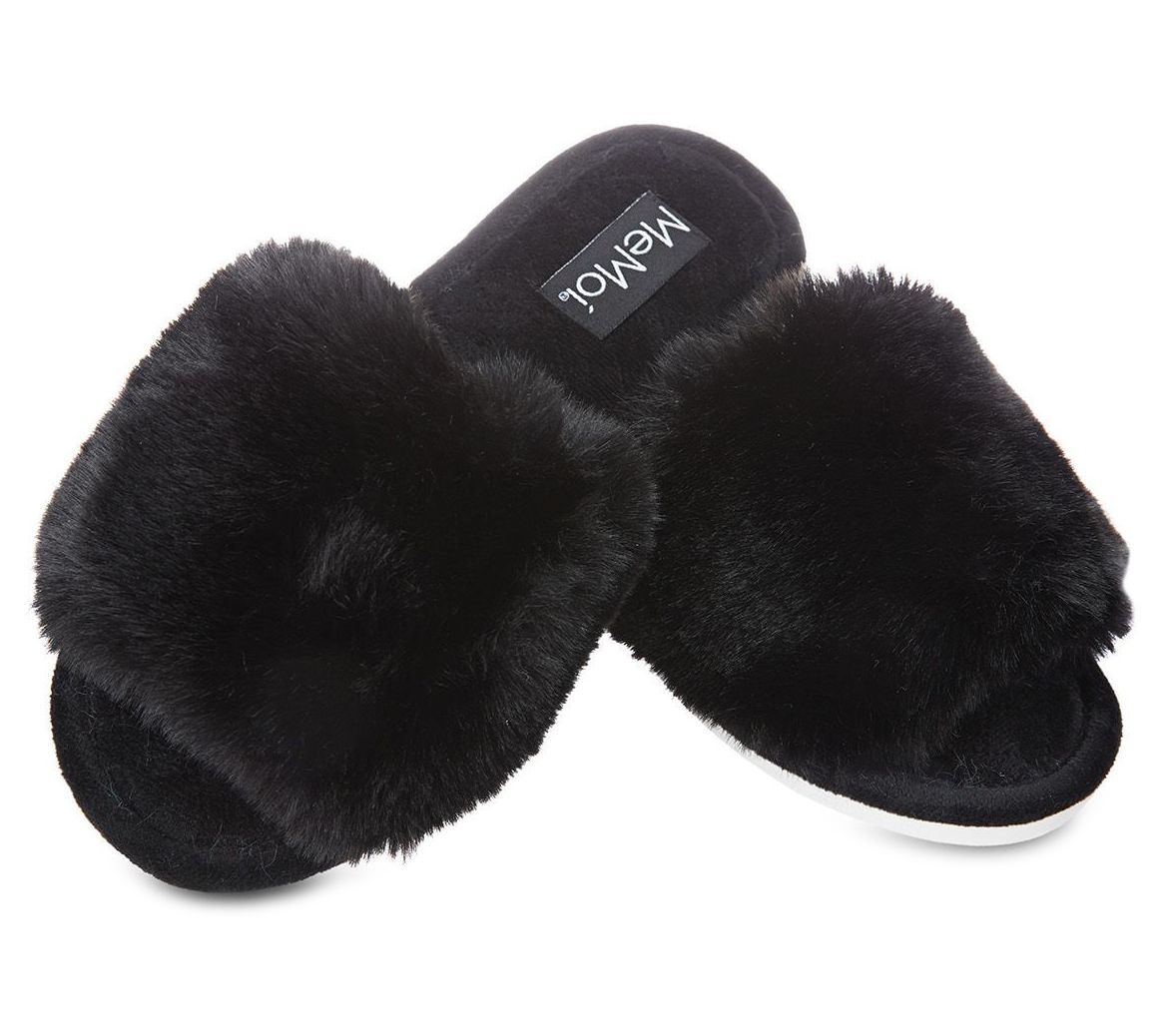 Memoi The Bette Plush Slide Slipper