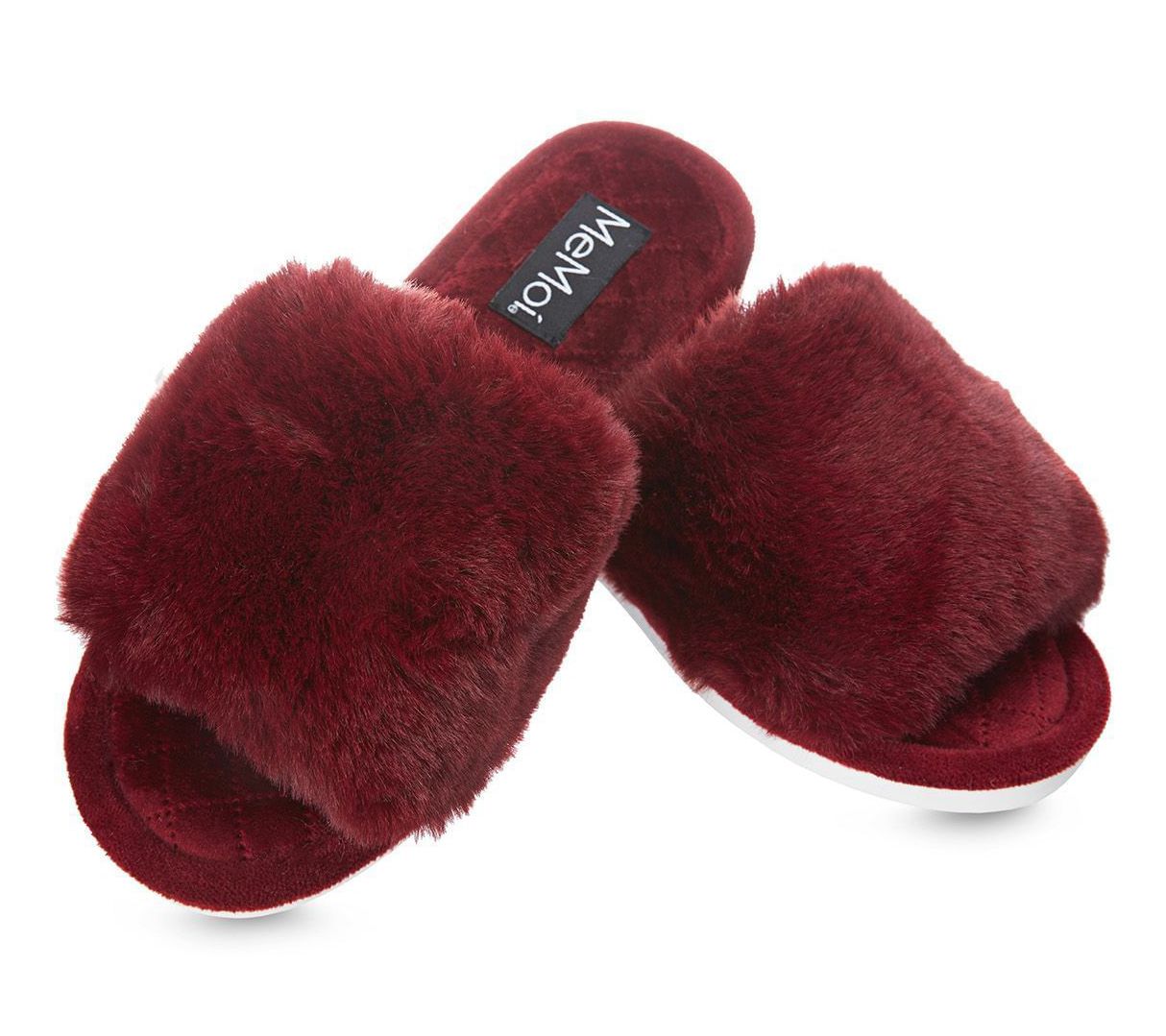 Memoi The Bette Plush Slide Slipper