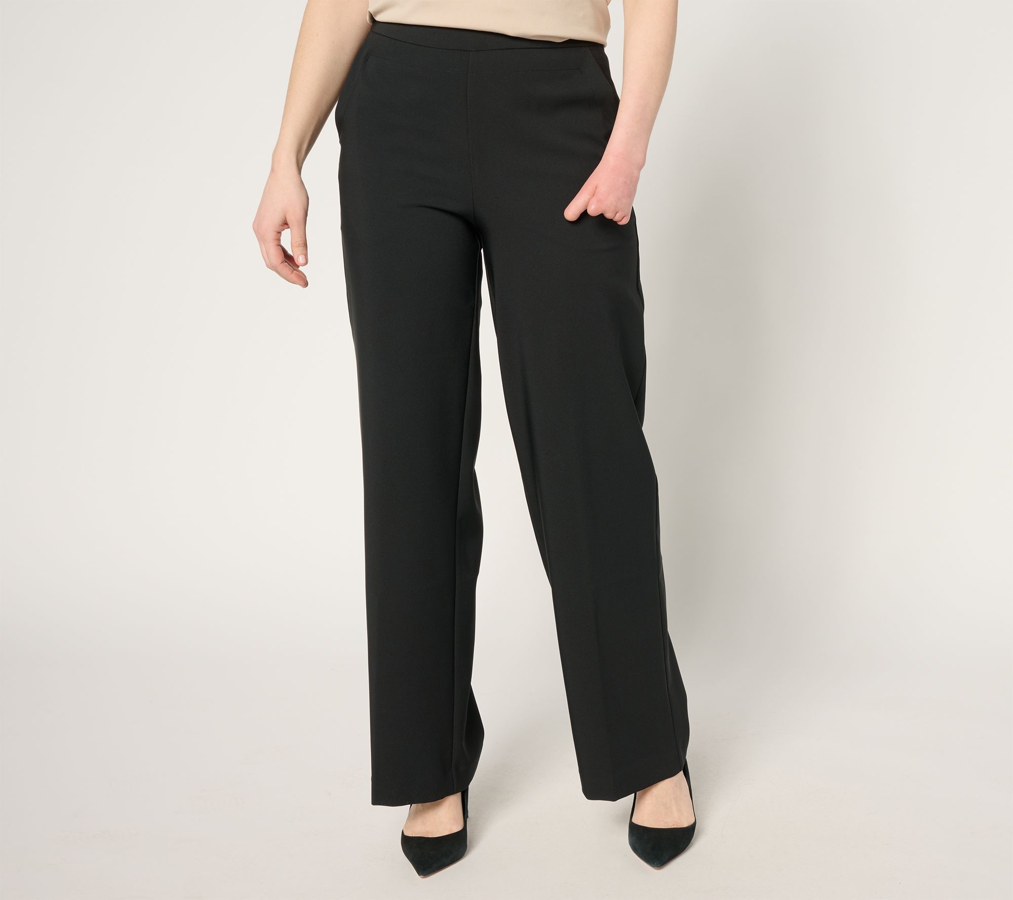 "As Is" by Stacy London Petite Straight Leg Full Length Pant
