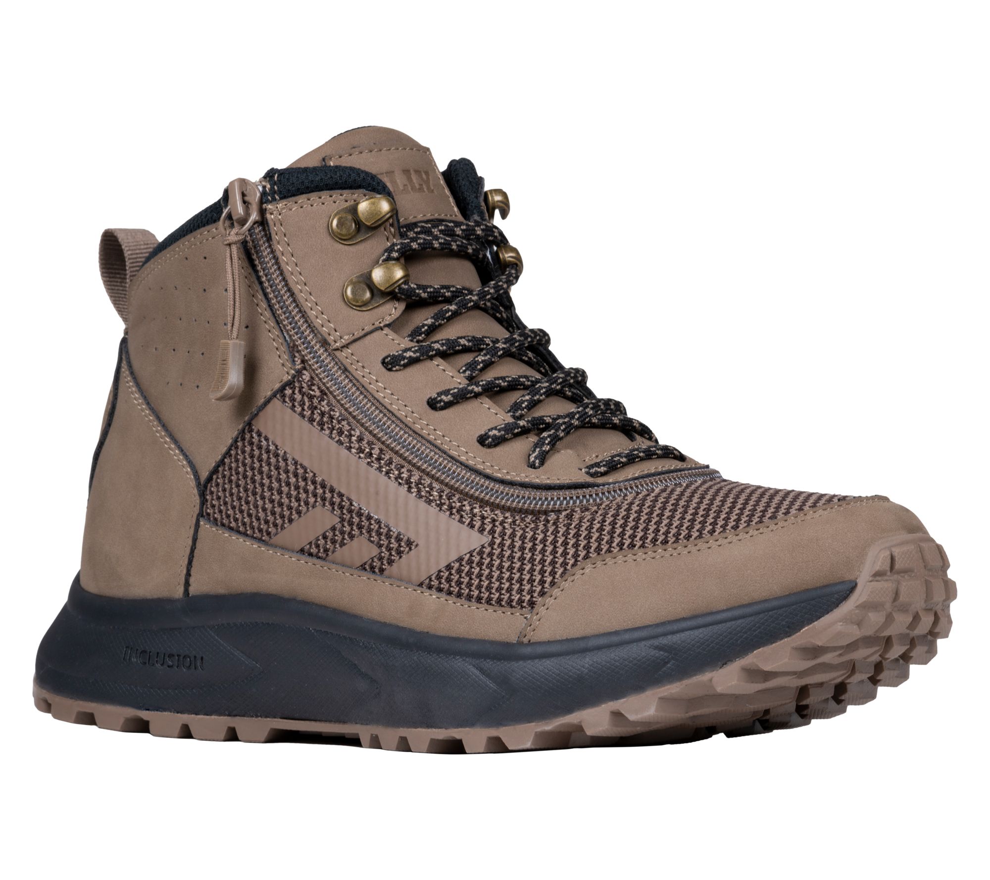 BILLY Footwear zip-on Men's Taupe Inclusion Trail Boot