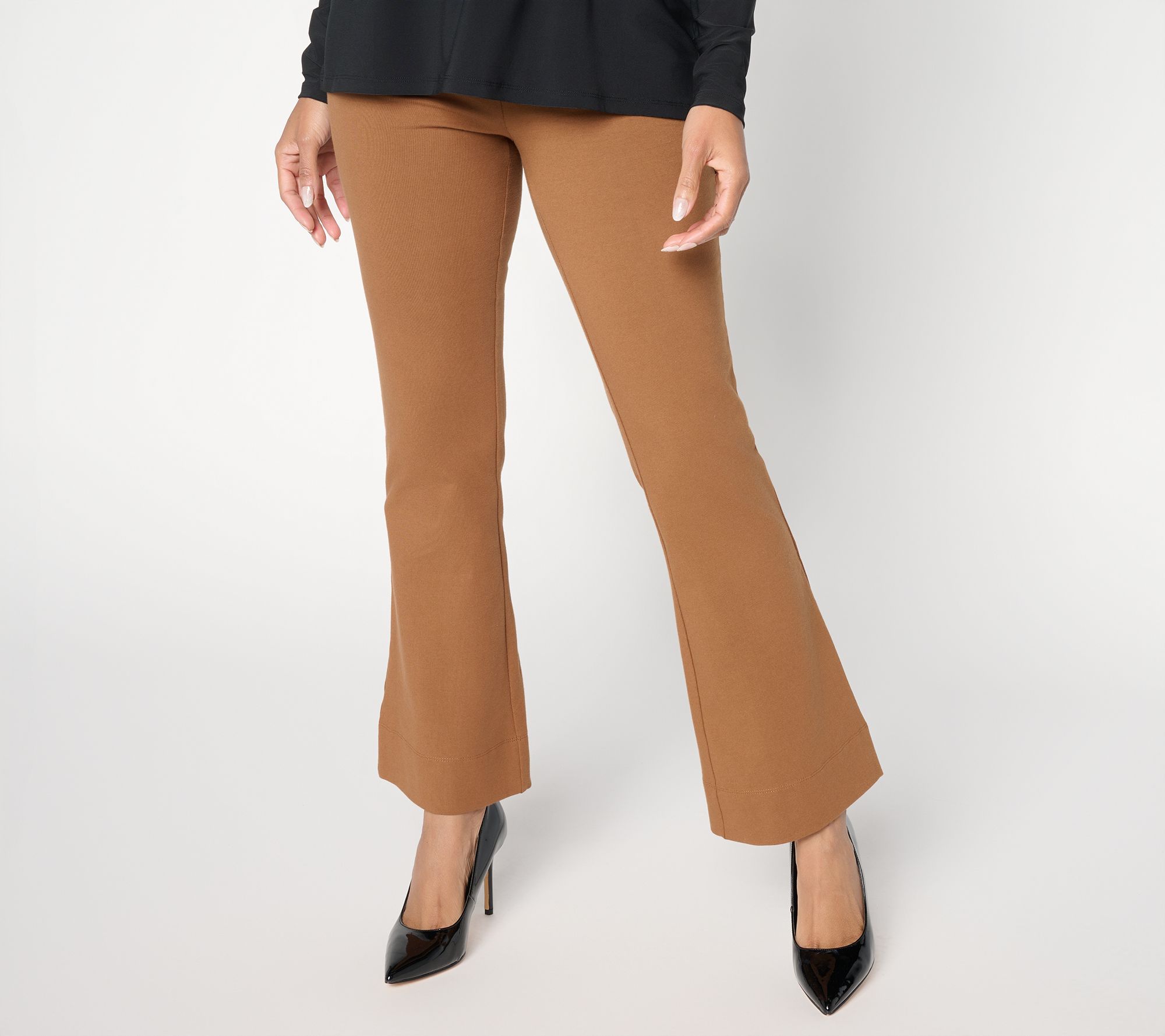 Women with Control Petite 86/14 Full Length Slim Flare Pants