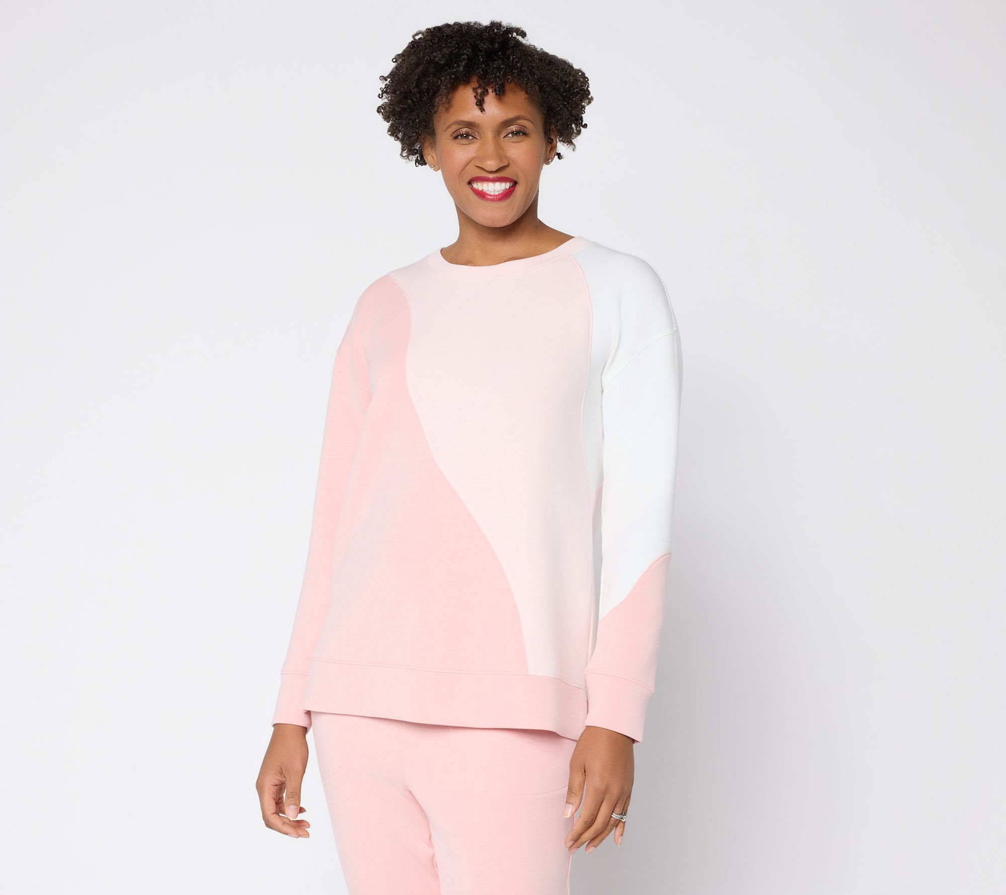 Belle by Kim Gravel ScubaLuxe Color Wave Crewneck