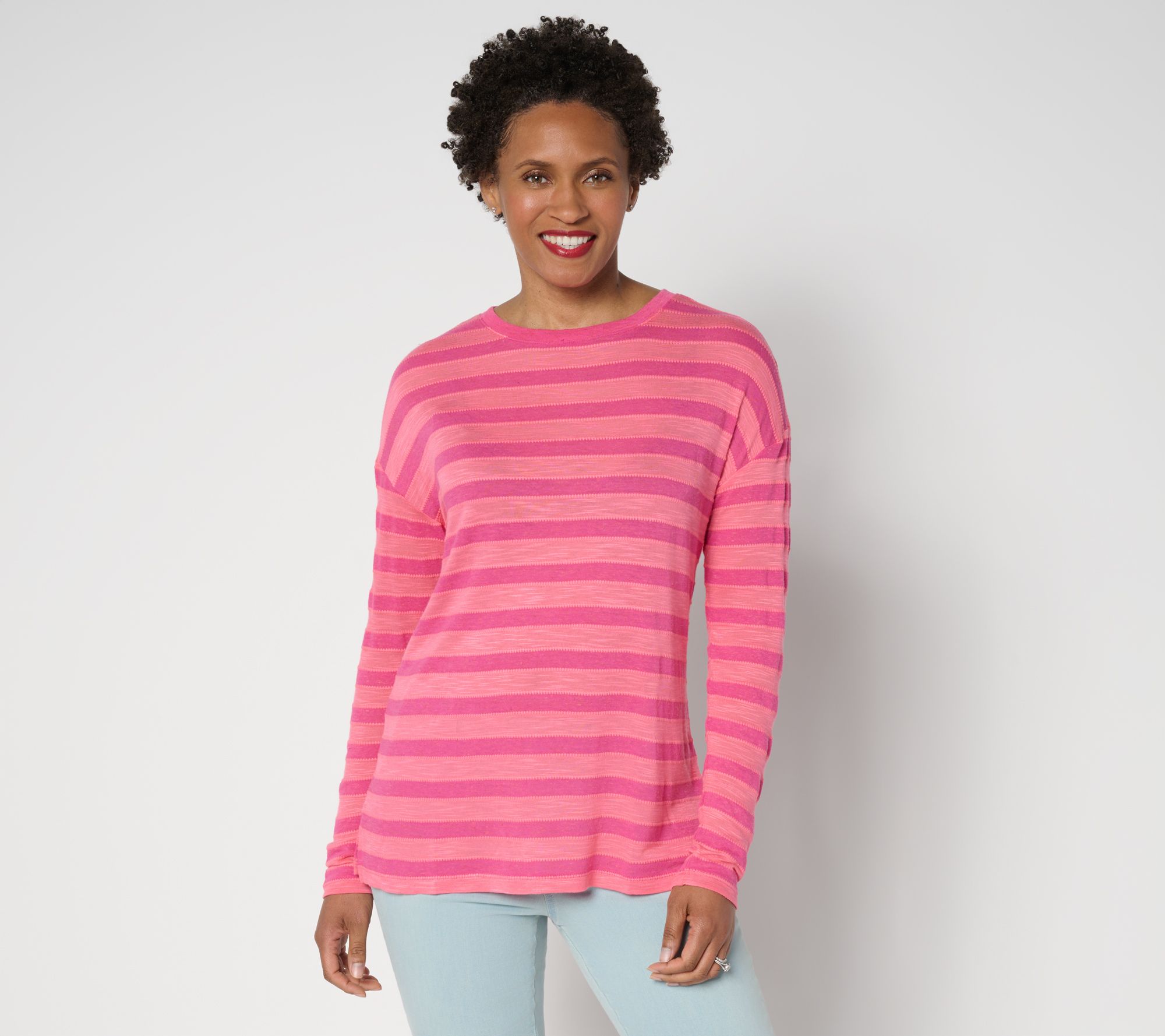 "As Is" Belle by Kim Gravel Cape Cod Coastal Yachty Striped Top