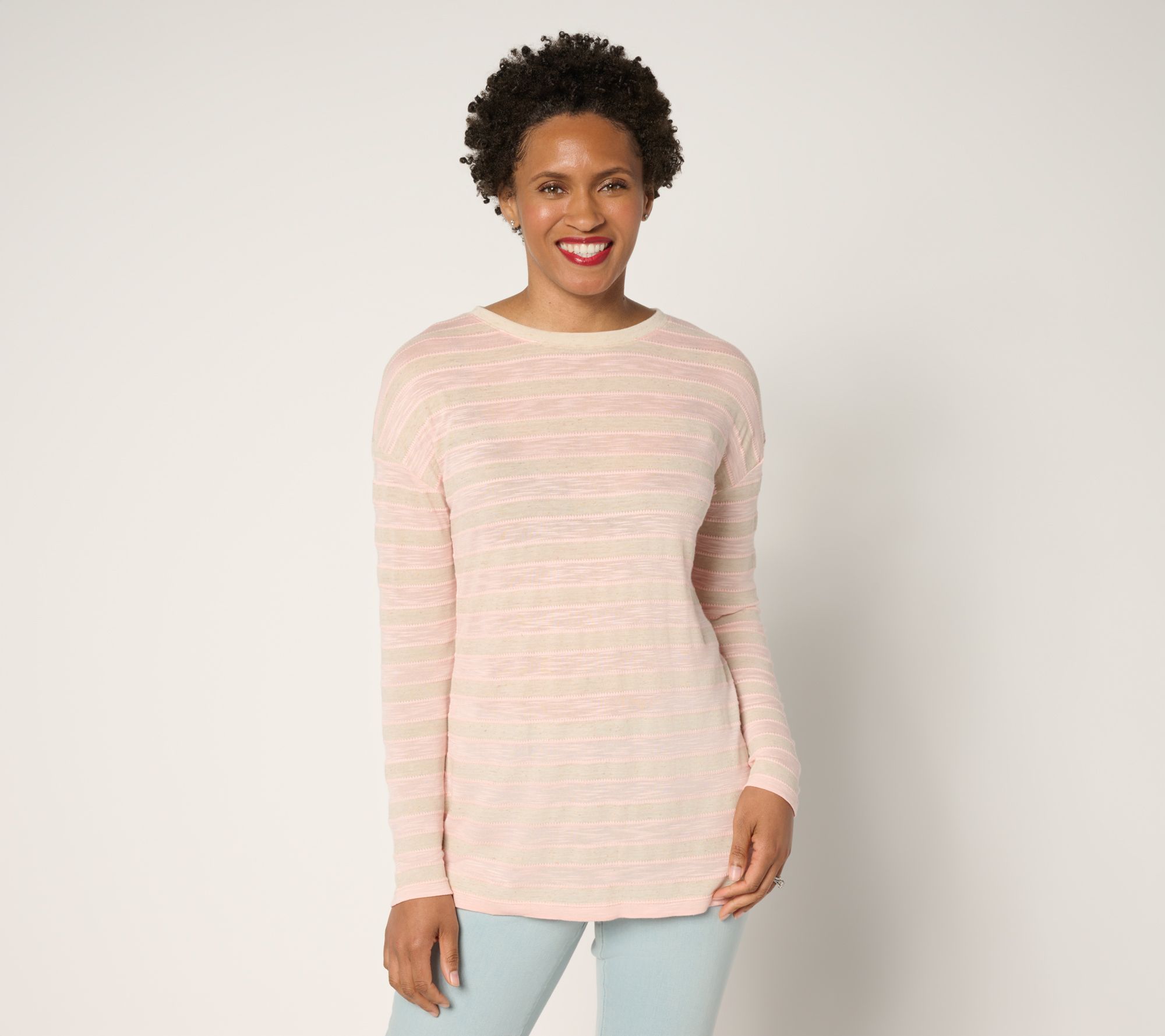 "As Is" Belle by Kim Gravel Cape Cod Coastal Yachty Striped Top