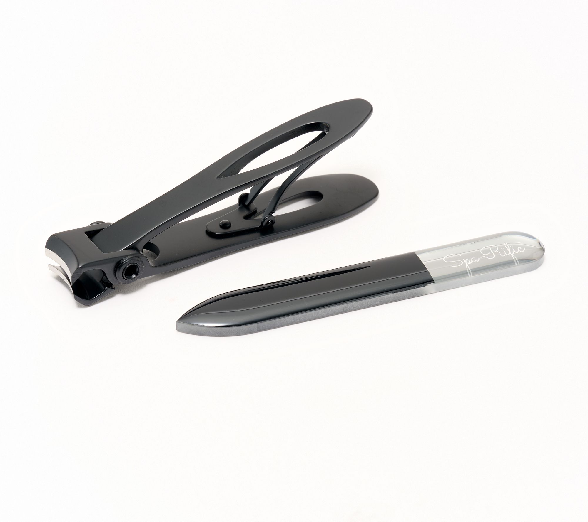 Spa-Rific Ergonomic Nail Clipper & Laser Etched Nail File Set