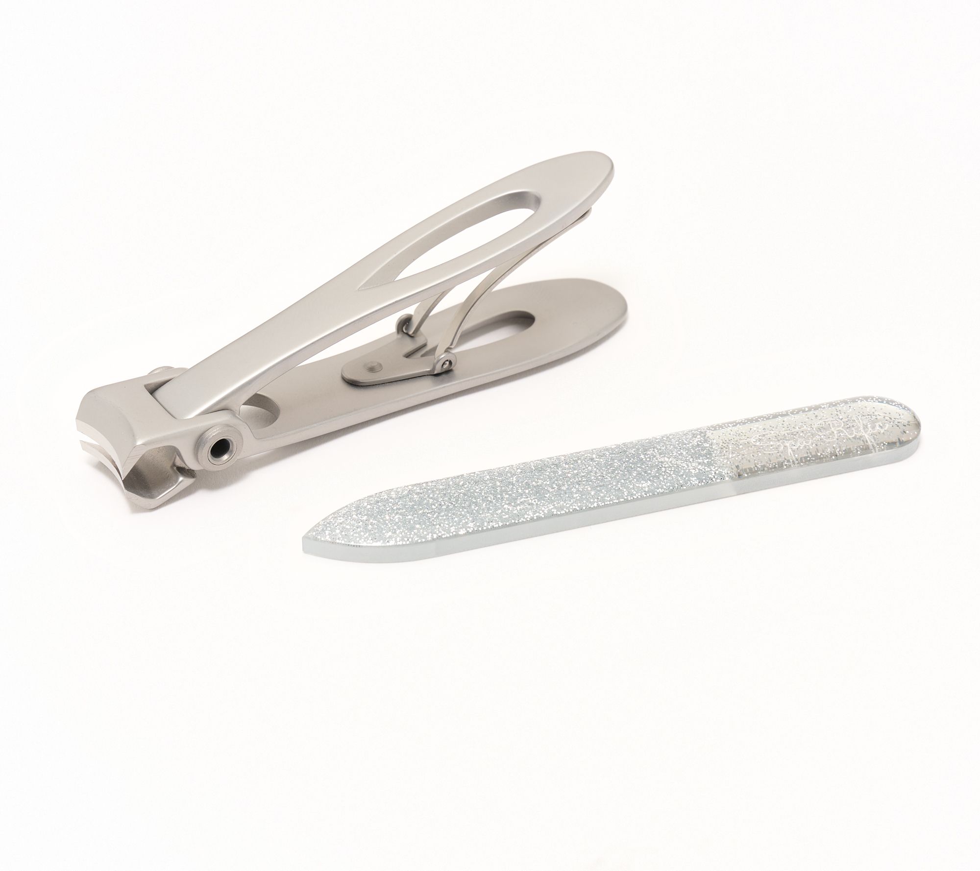 Spa-Rific Ergonomic Nail Clipper & Laser Etched Nail File Set