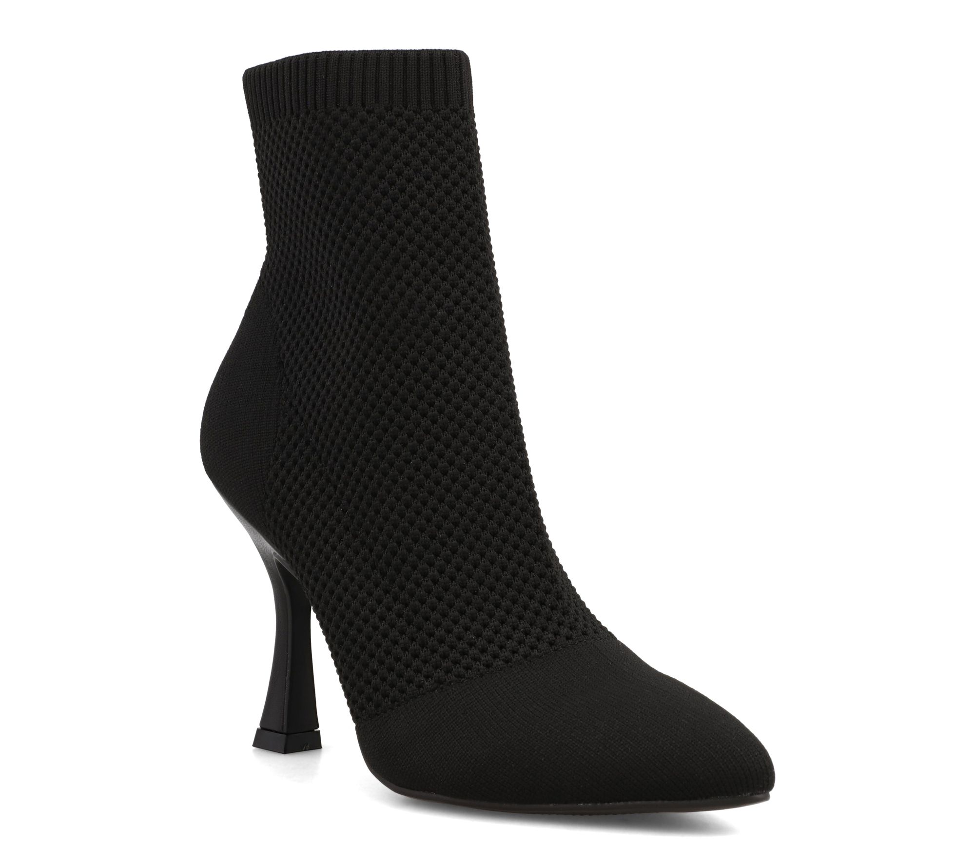 MIA Pointed Toe Knit Dress Boots - Pamilla