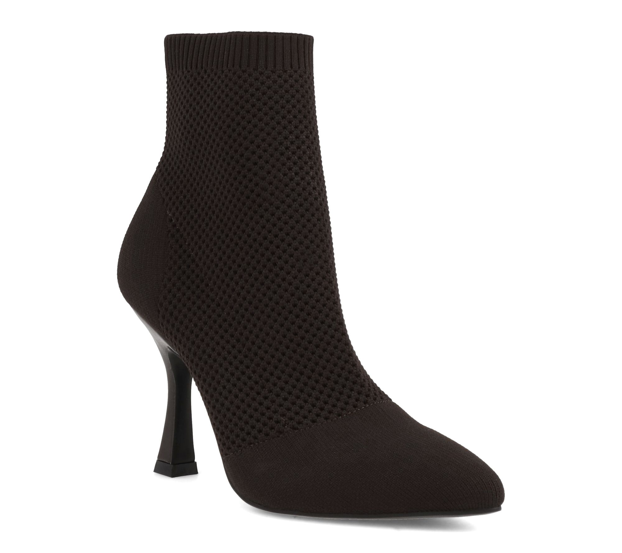 MIA Pointed Toe Knit Dress Boots - Pamilla