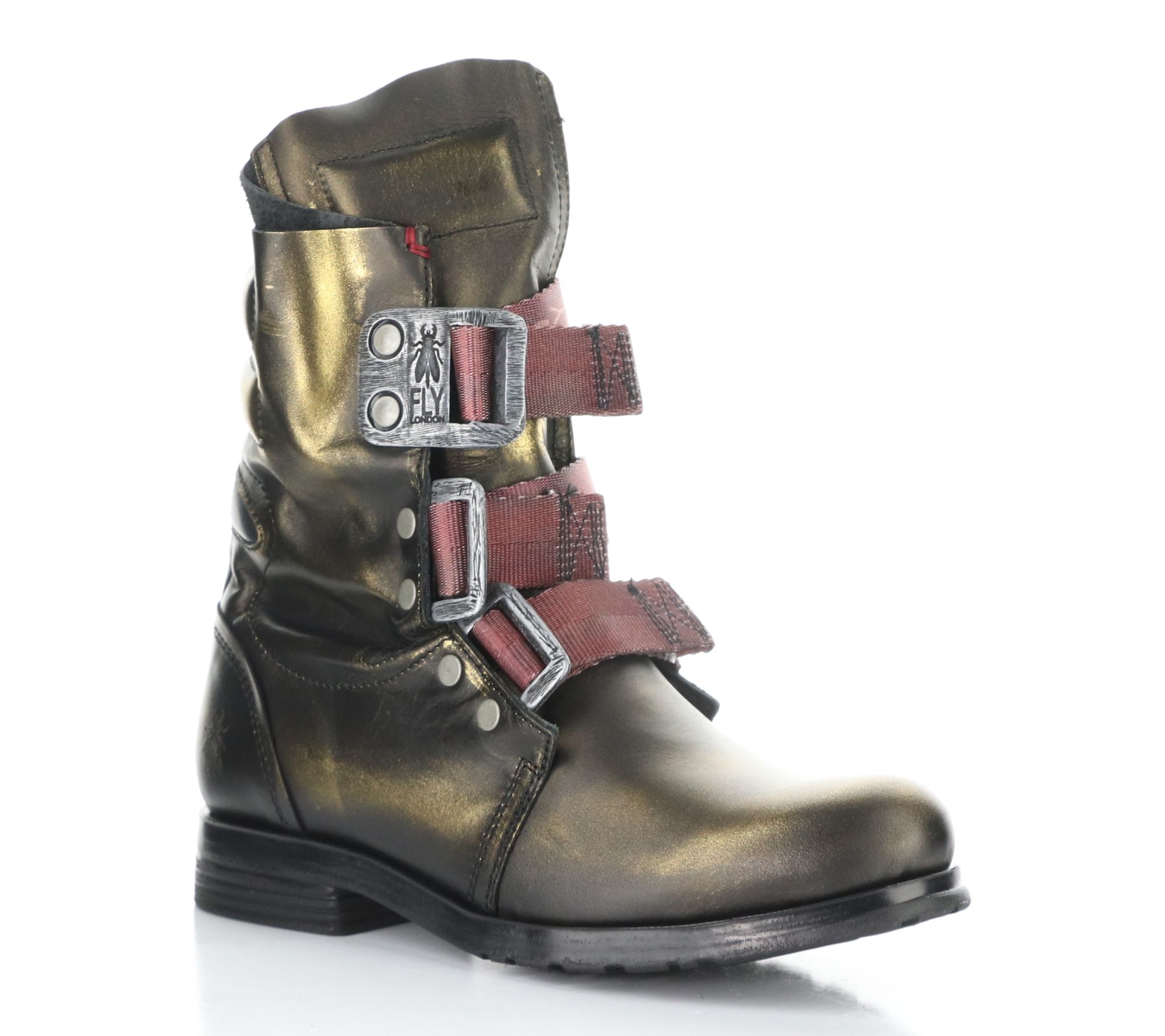 Fly London Clark Strap Leather Boot