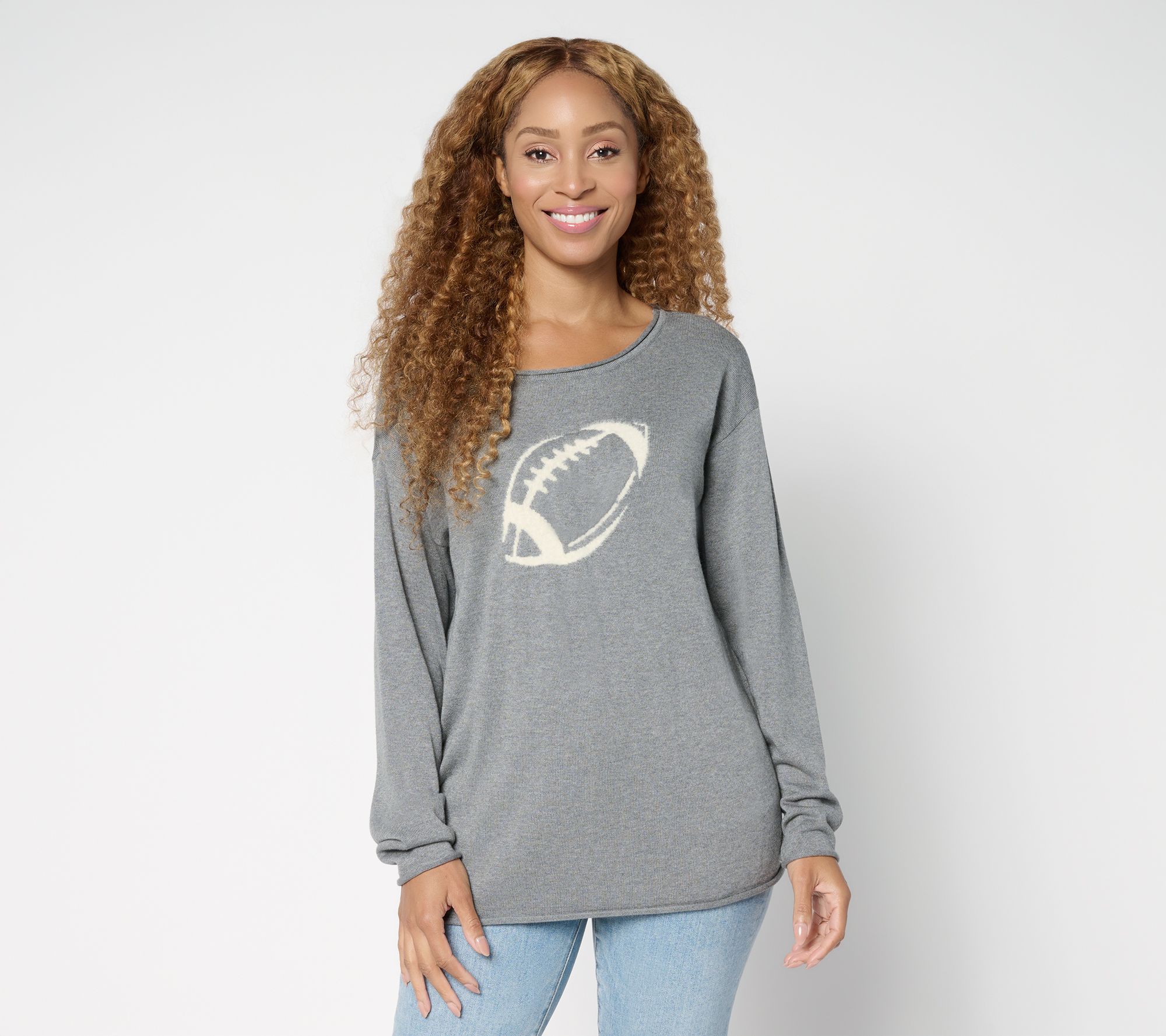 "As Is" Belle by Kim Gravel Game Day Football Sweater