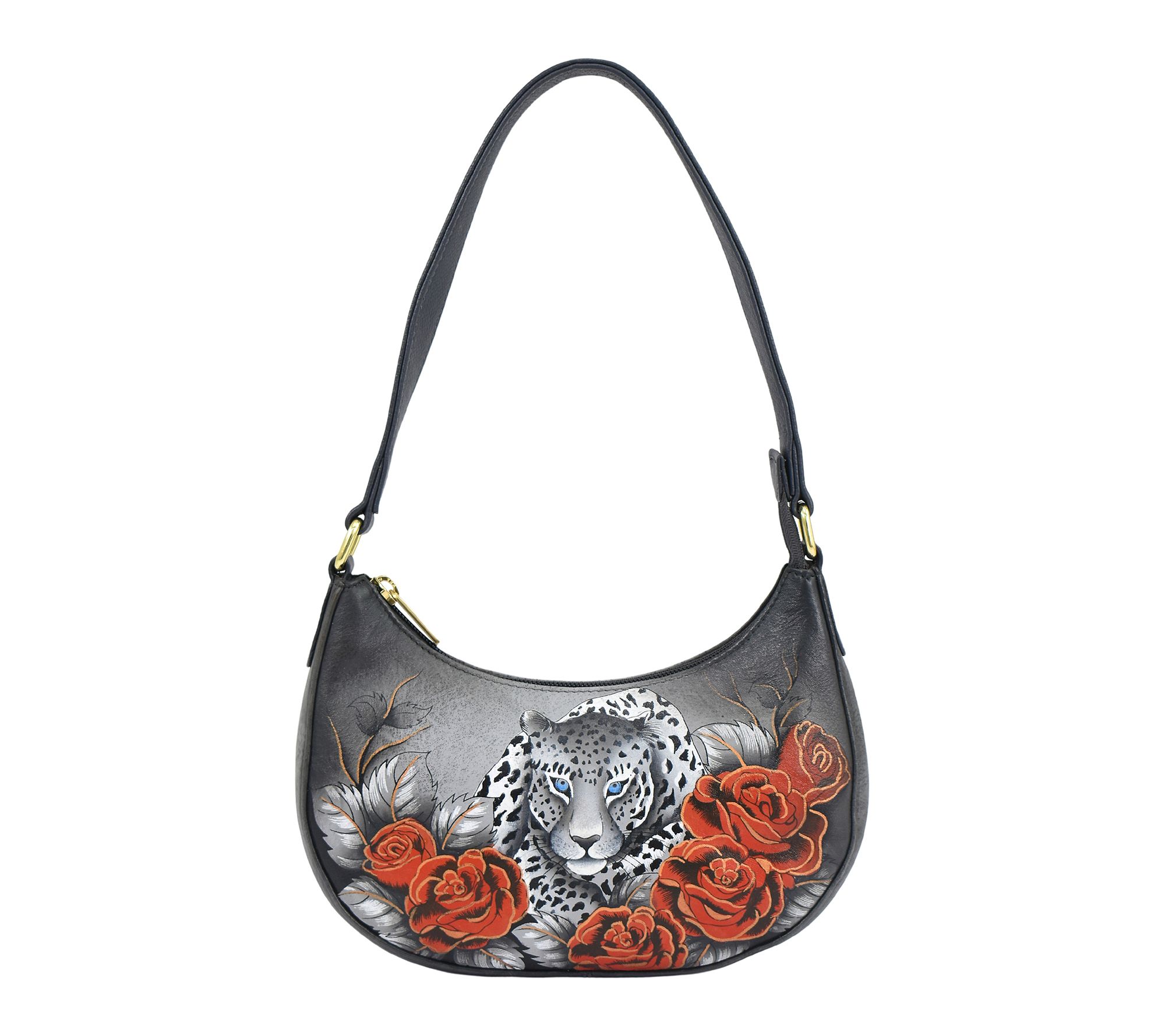Anushcka Painted Leather Small Shoulder Bag
