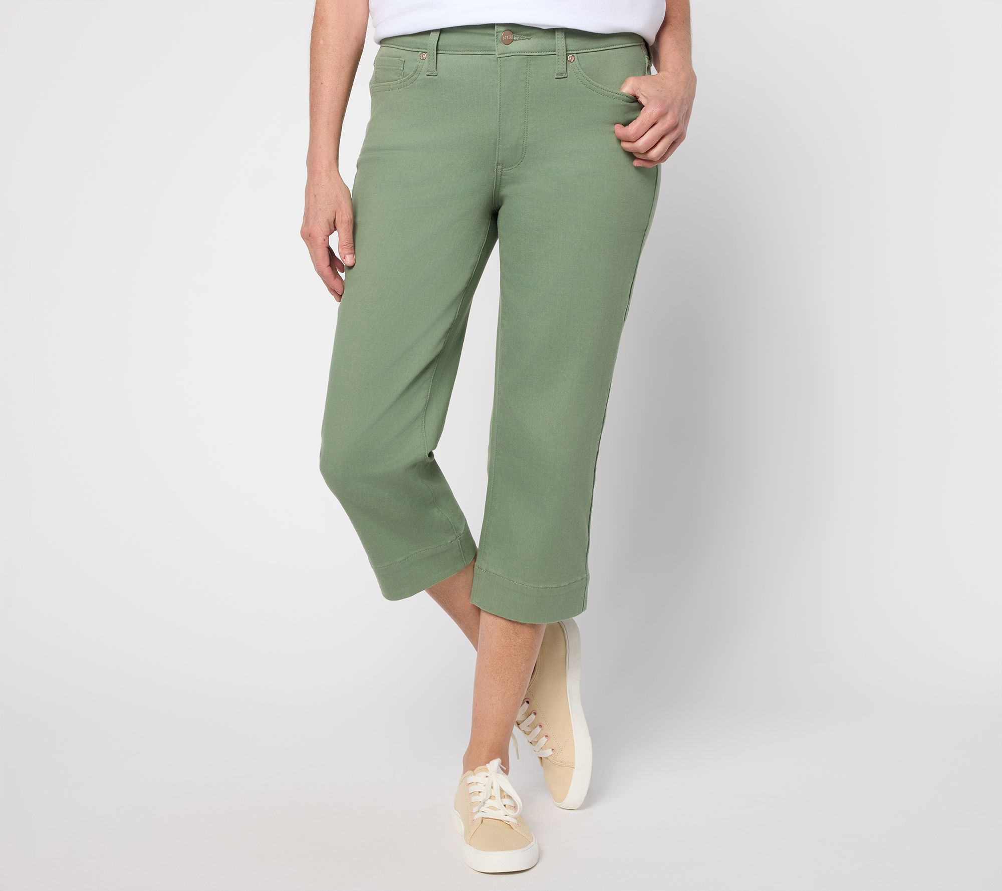 NYDJ Marilyn Tall Straight Leg Crop Jeans in Cool Embrace