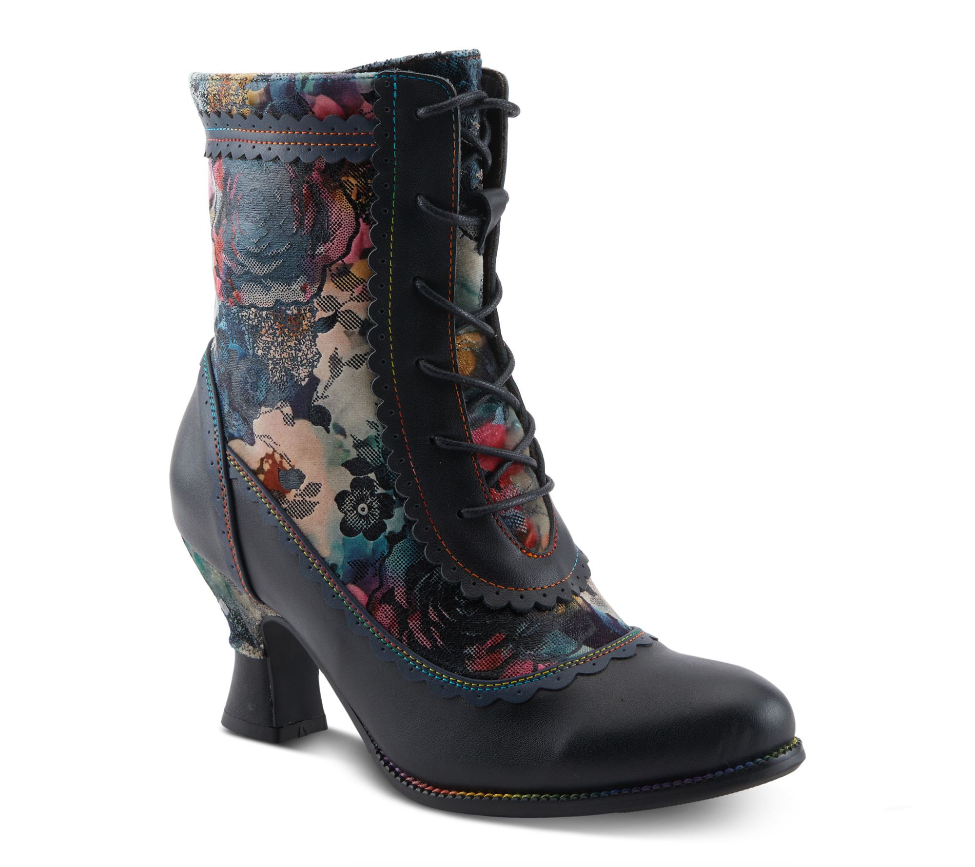 L'Artiste by Spring Step Lace-up Leather Boots- Bewitch-Prit
