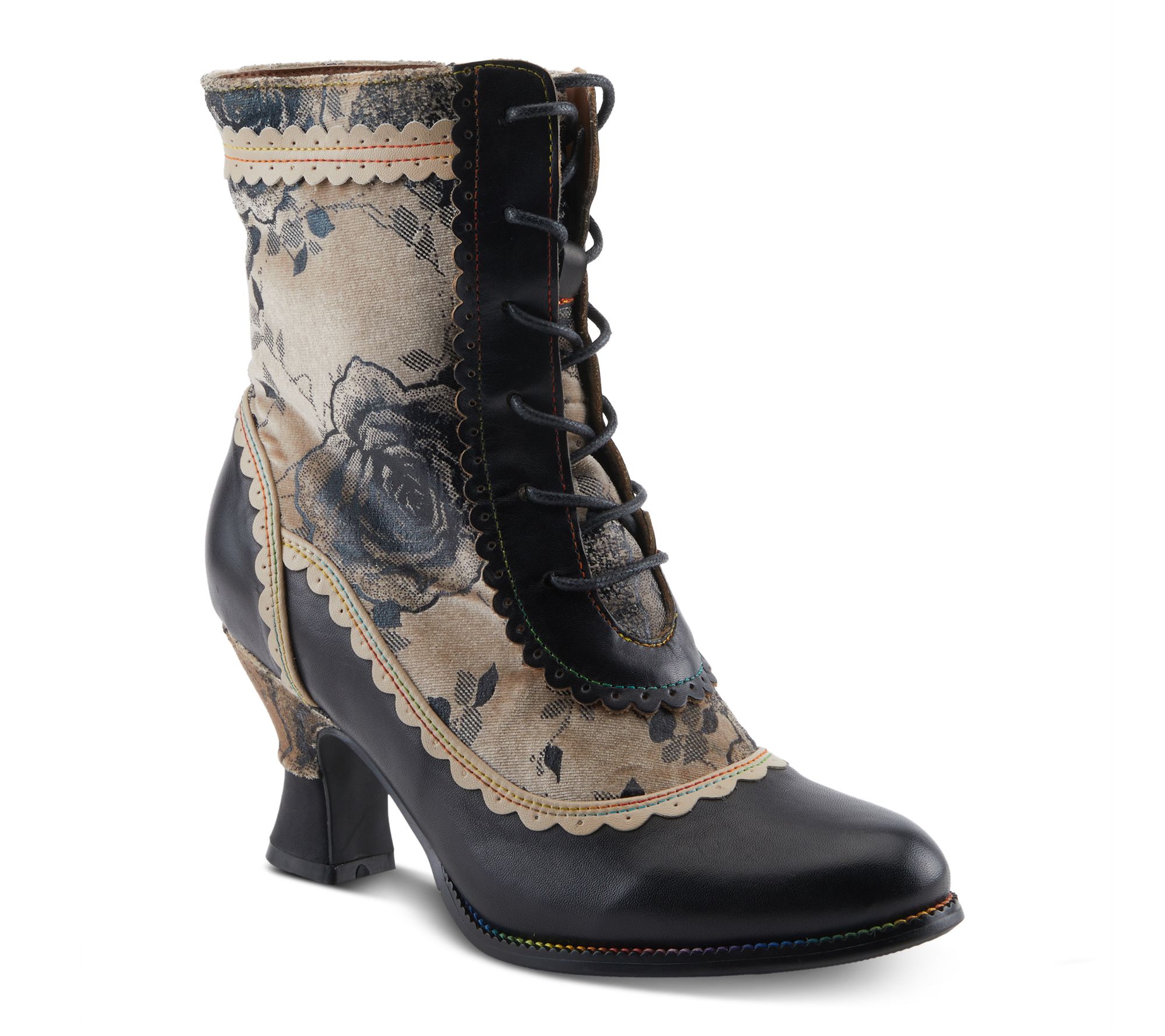 L'Artiste by Spring Step Lace-up Leather Boots- Bewitch-Prit