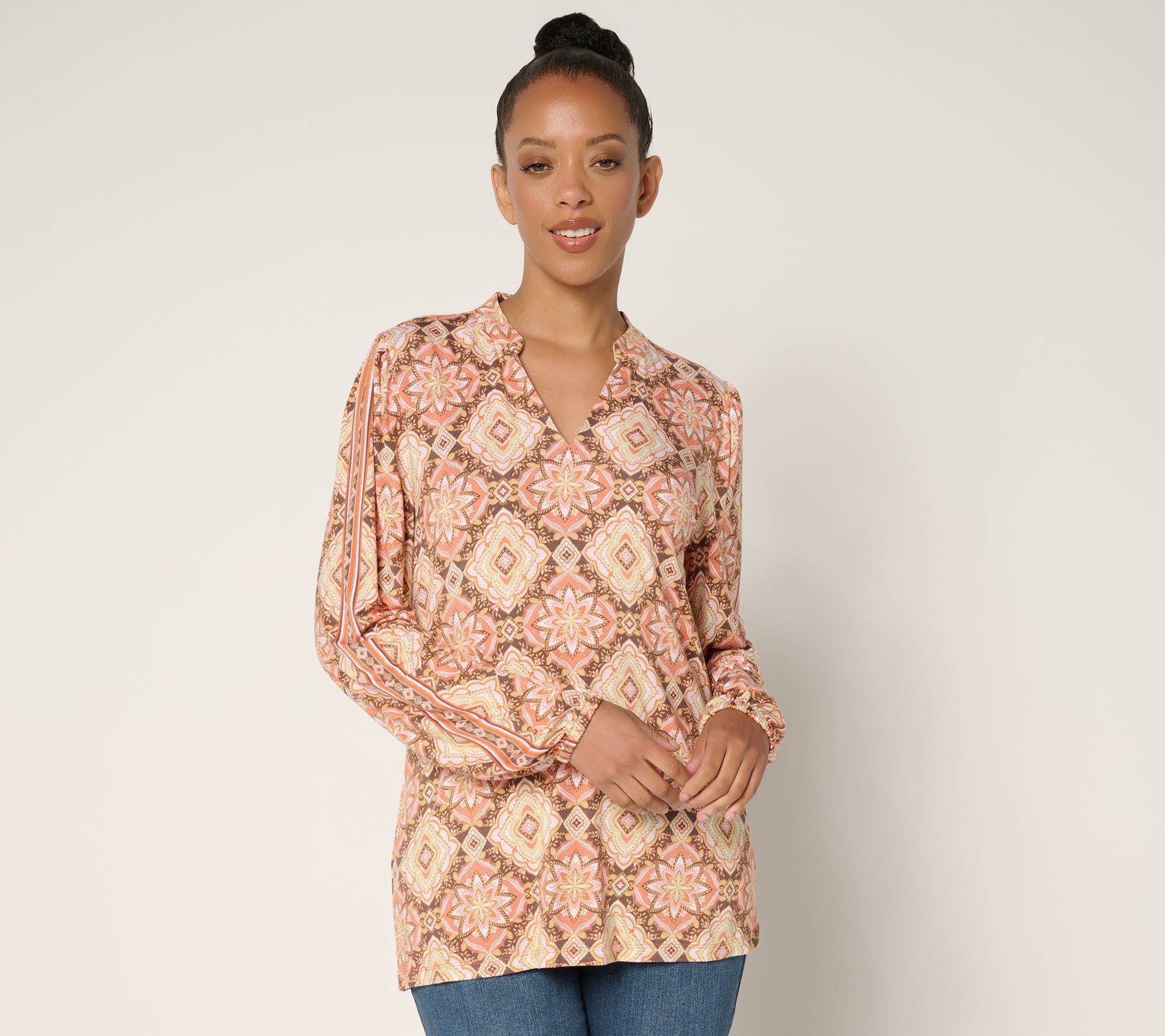 "As Is" Belle Boho by Kim Gravel Rayon SpandexSouthern Star Border Top