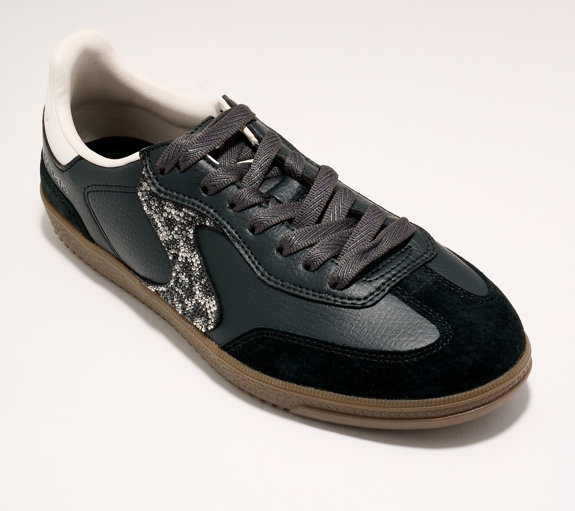 "As Is" Skechers Hotshot Suede and Rhinestone Sneakers