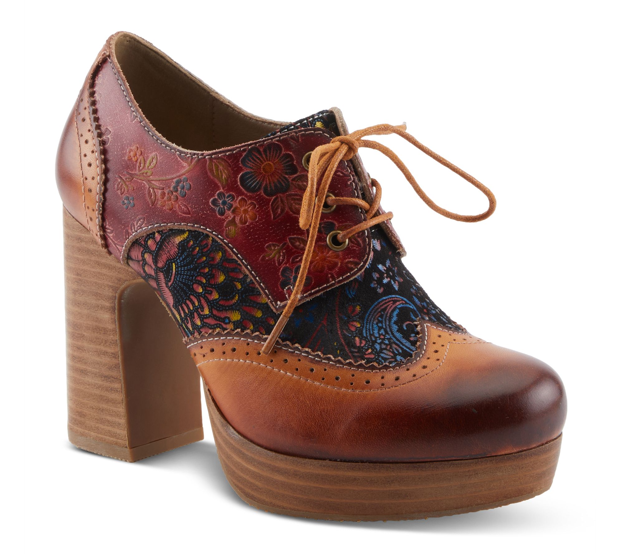 L'Artiste by Spring Step Lace-up Leather Shoes- Tothemax