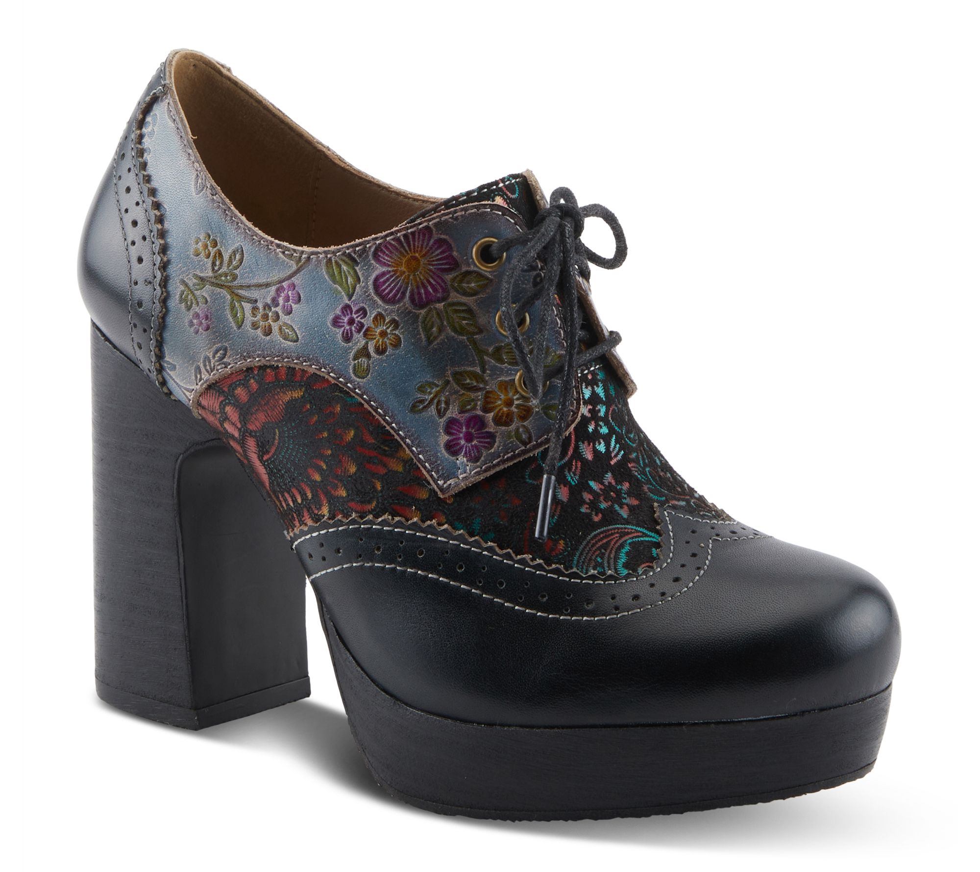 L'Artiste by Spring Step Lace-up Leather Shoes- Tothemax