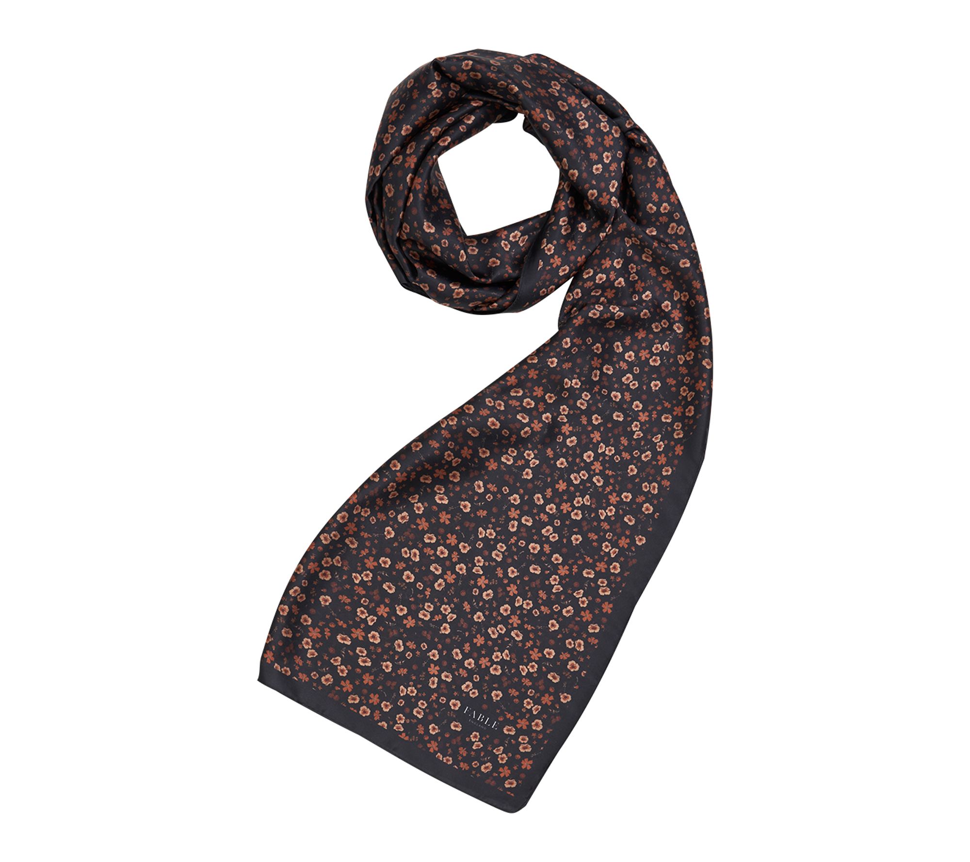 Fable England Deco Bloom Silky Lightweight Scarf