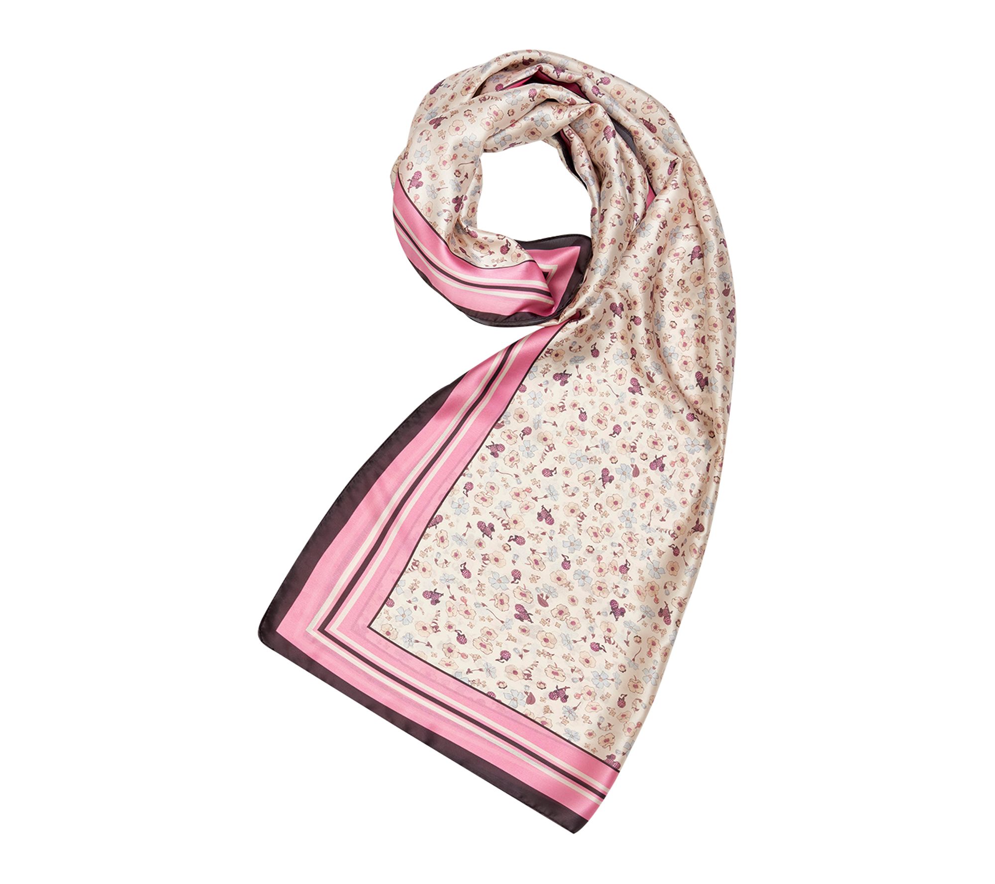 Fable England Deco Bloom Silky Lightweight Scarf