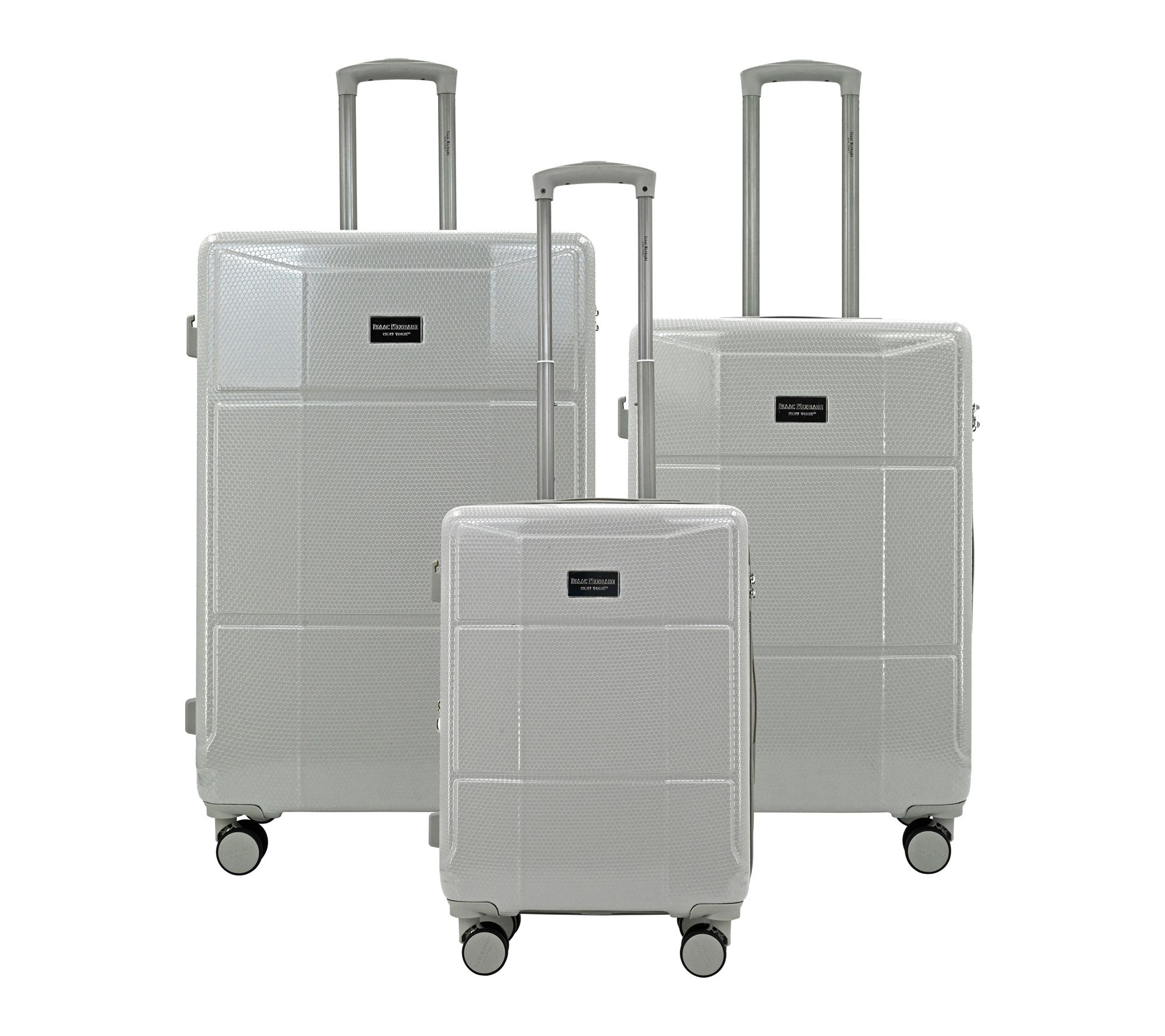 ISAAC MIZRAHI AERO 3-Piece Luggage Set Lightweight Expandable