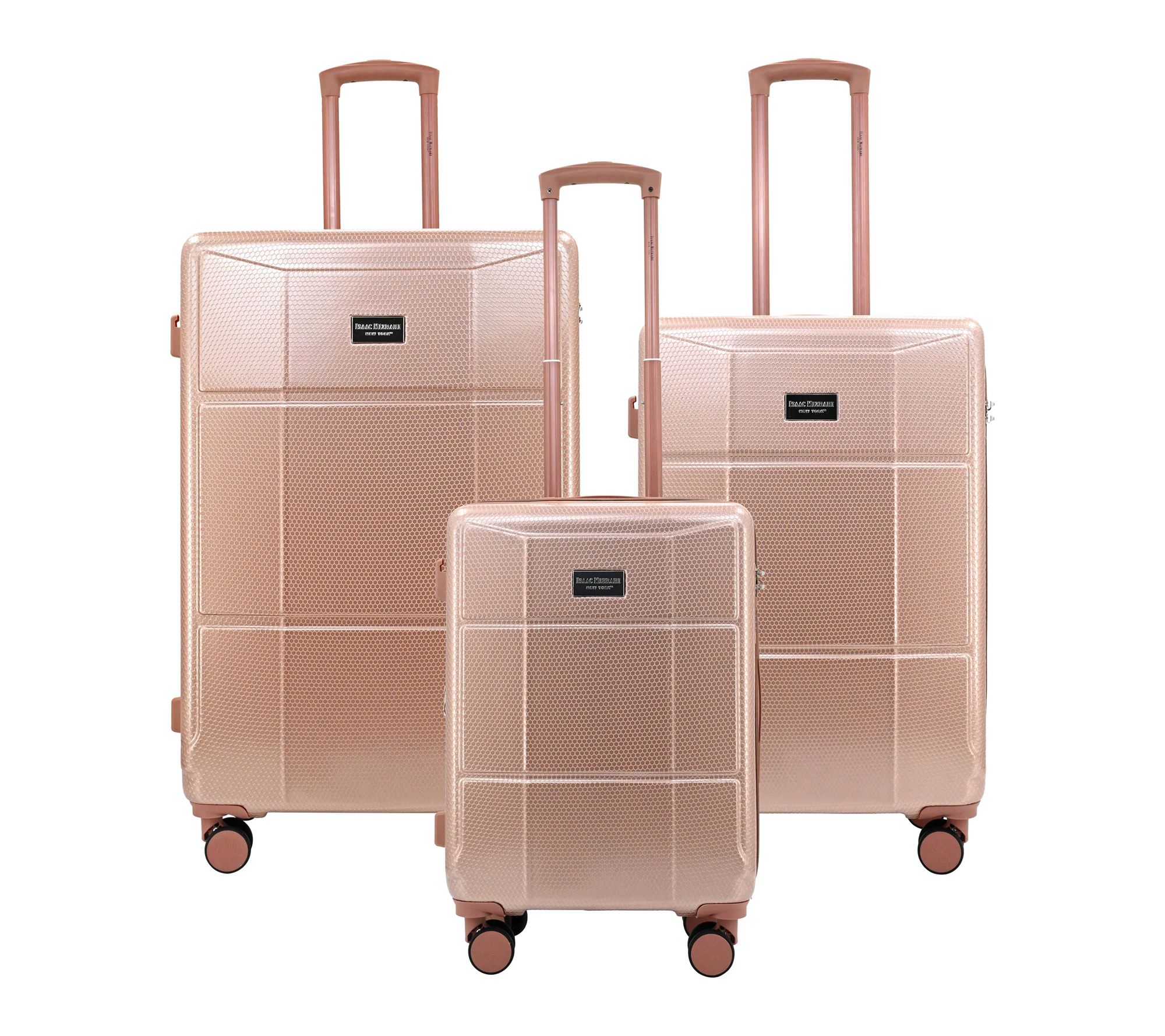 ISAAC MIZRAHI AERO 3-Piece Luggage Set Lightweight Expandable