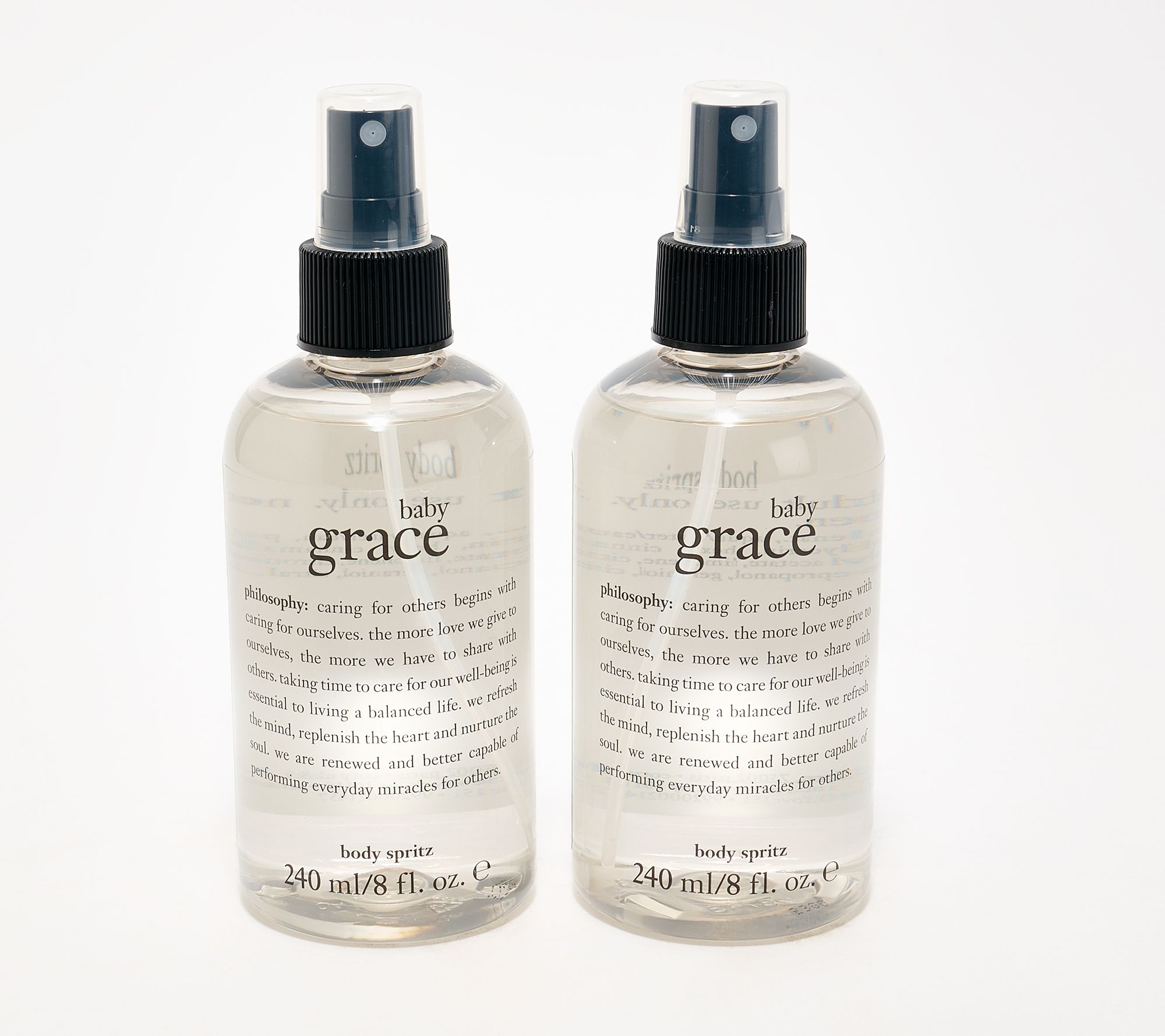 philosophy grace fragrance body spritz 8oz duo