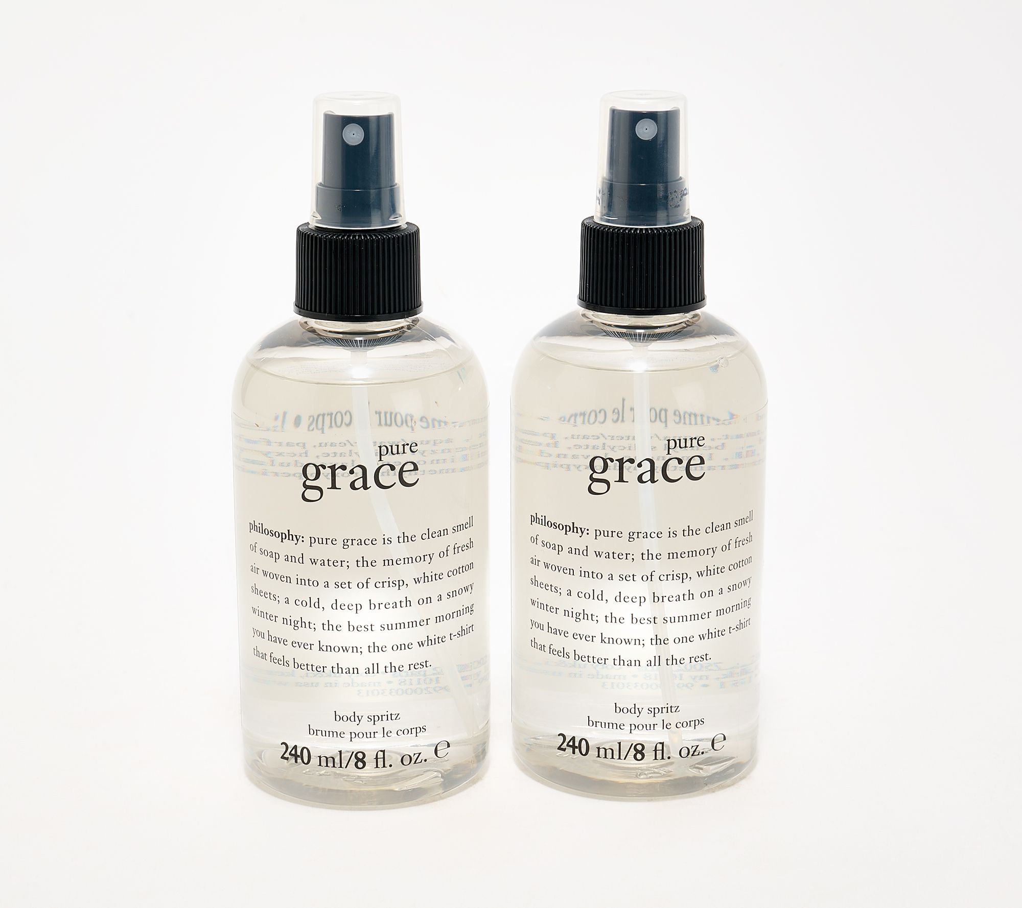 philosophy grace fragrance body spritz 8oz duo