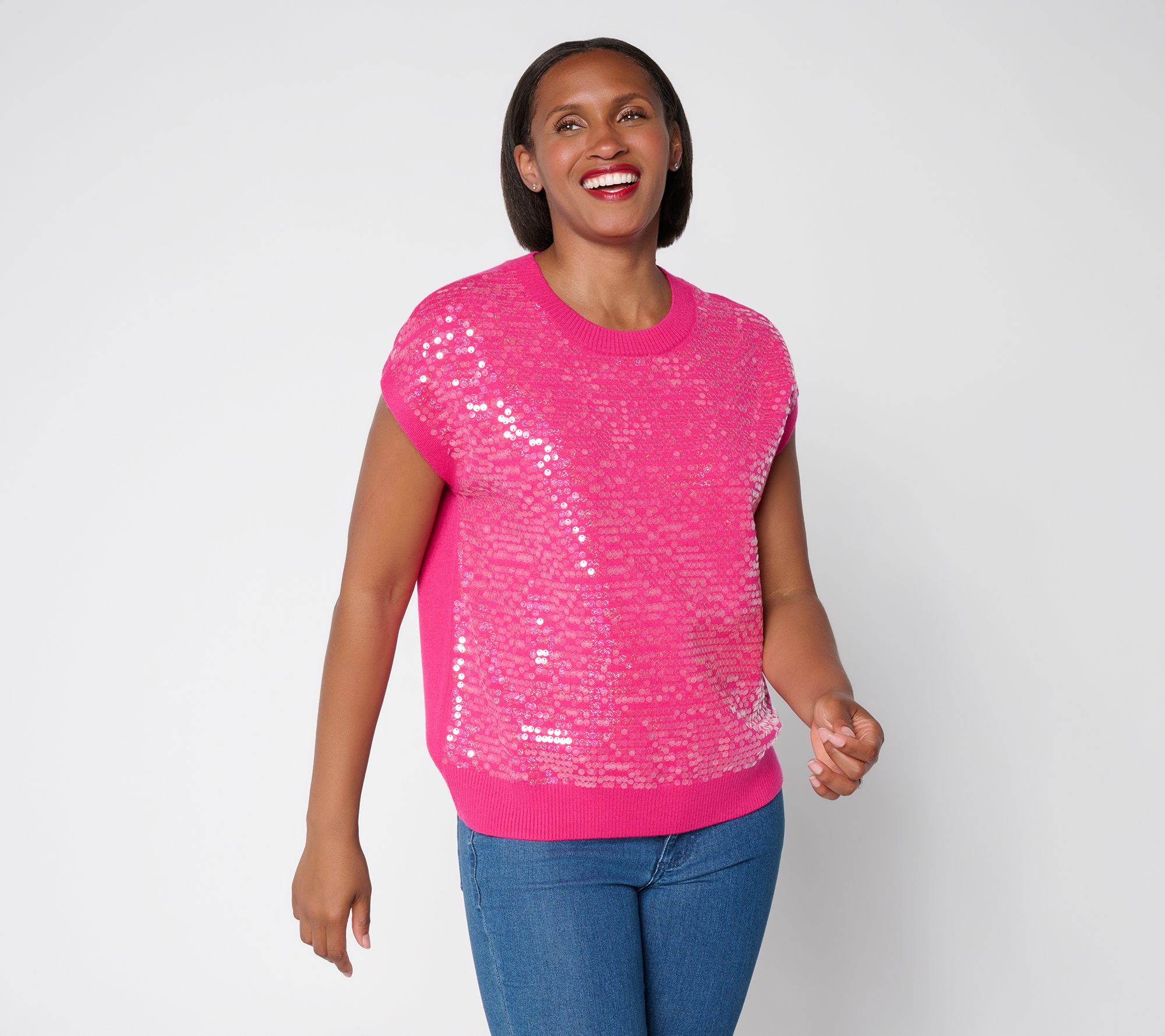 Mally Roncal Sugar and Shine Sequin Sweater Sweater
