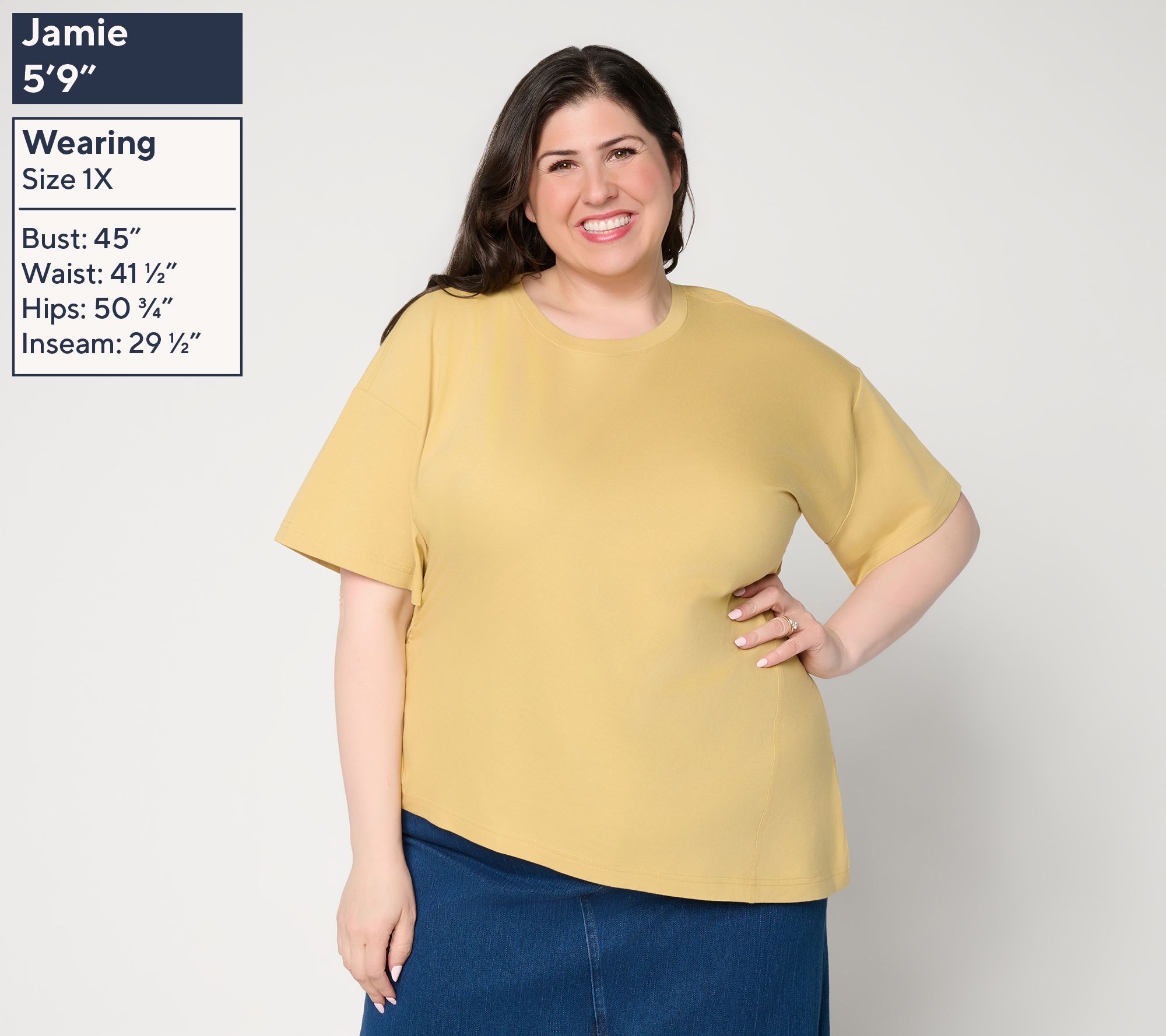 Peace Love World 100% Cotton Asymmetrical Tee - QVC.com