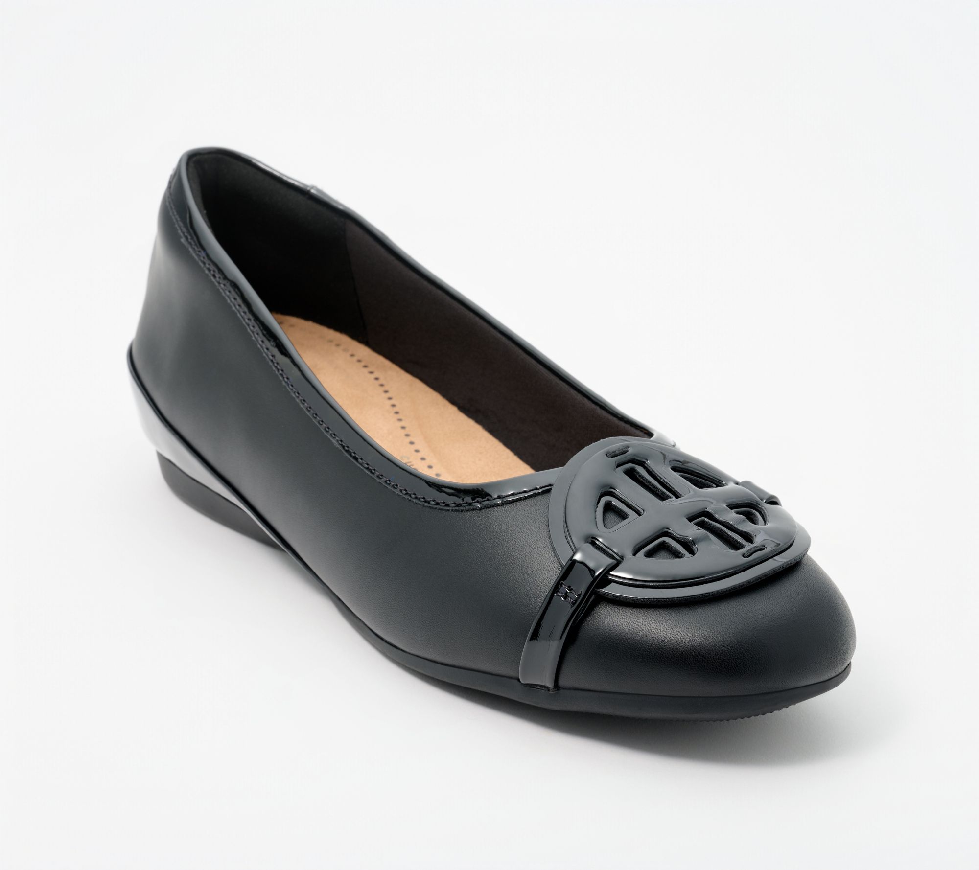 Clarks Collection Leather Flats- Cathrynn Luna