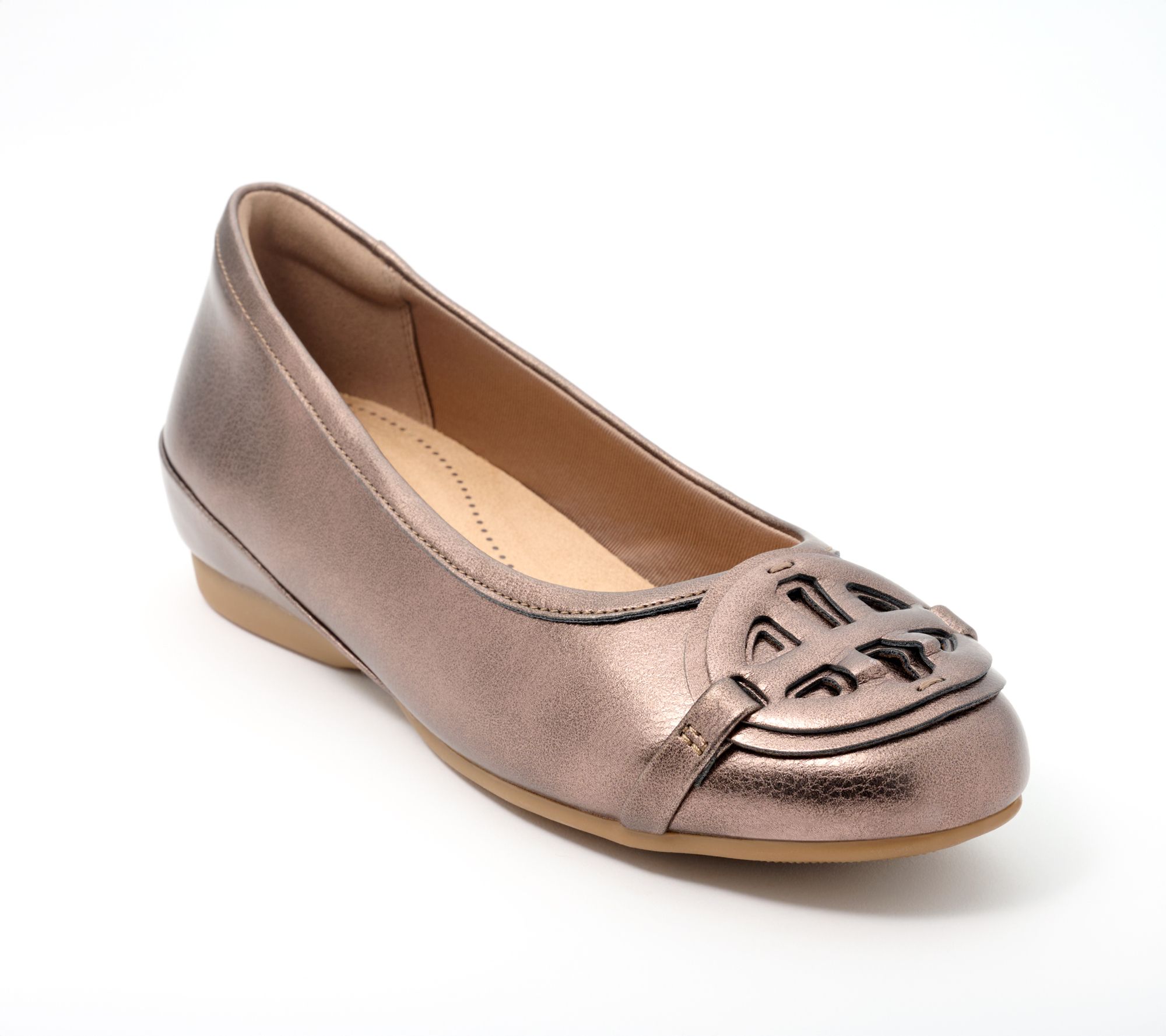 Clarks Collection Leather or Synthetic Flats -Cathrynn Luna