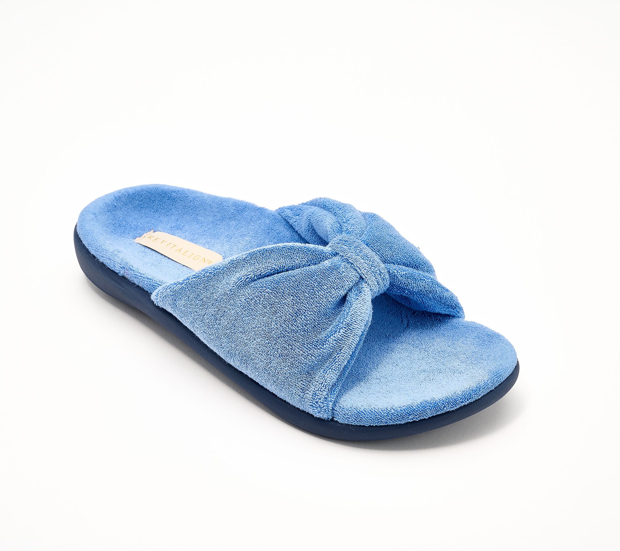 Revitalign Orthotic Washable Bow Pool Slippers - Lounge Terry