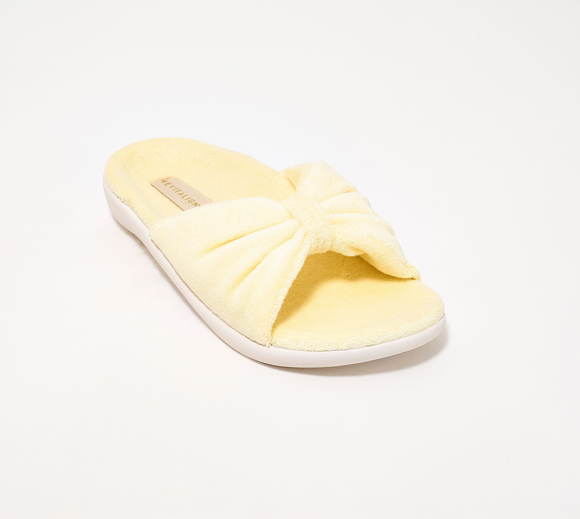 Revitalign Orthotic Washable Bow Pool Slippers - Lounge Terry