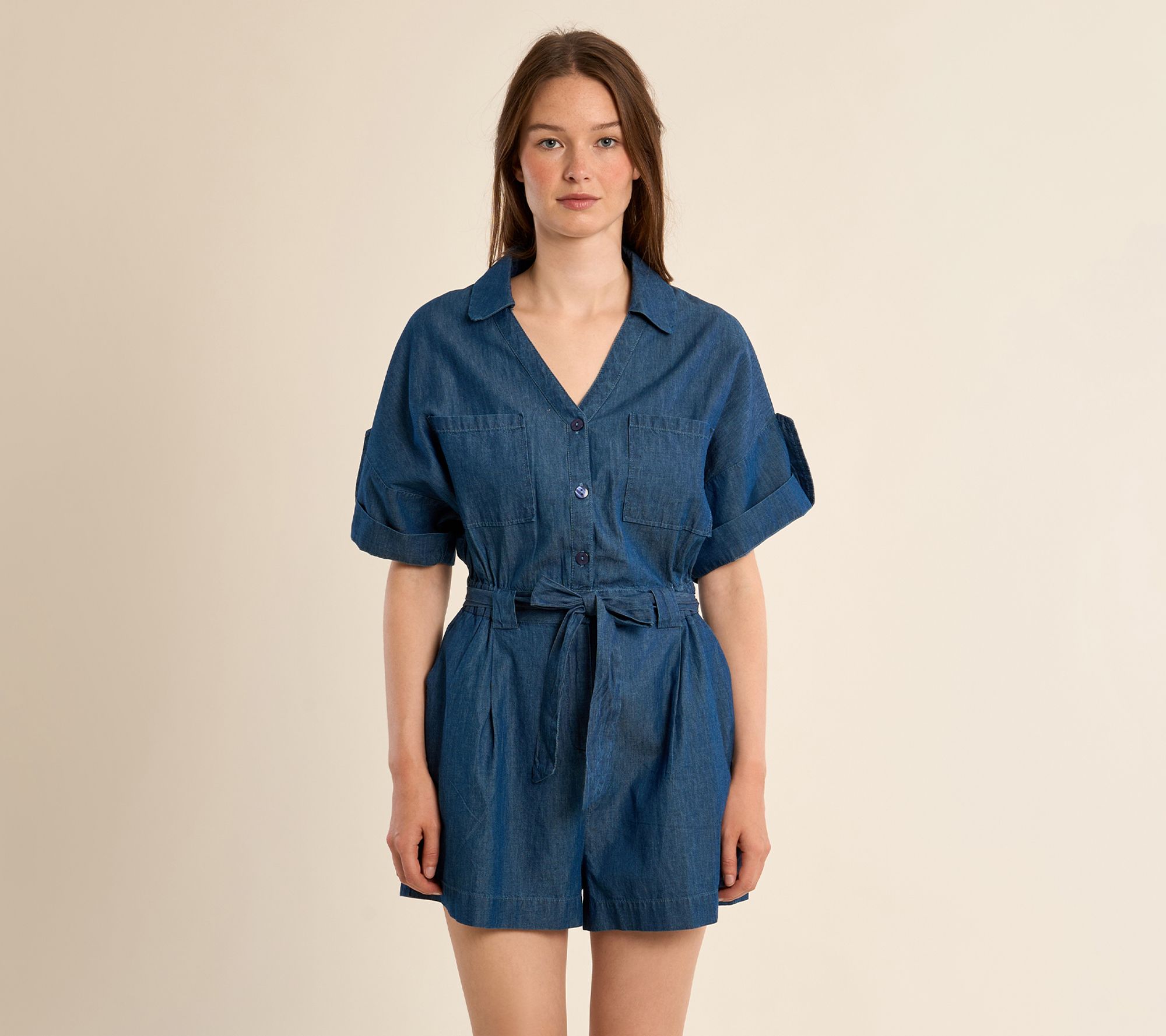 Molly Bracken Denim Romper