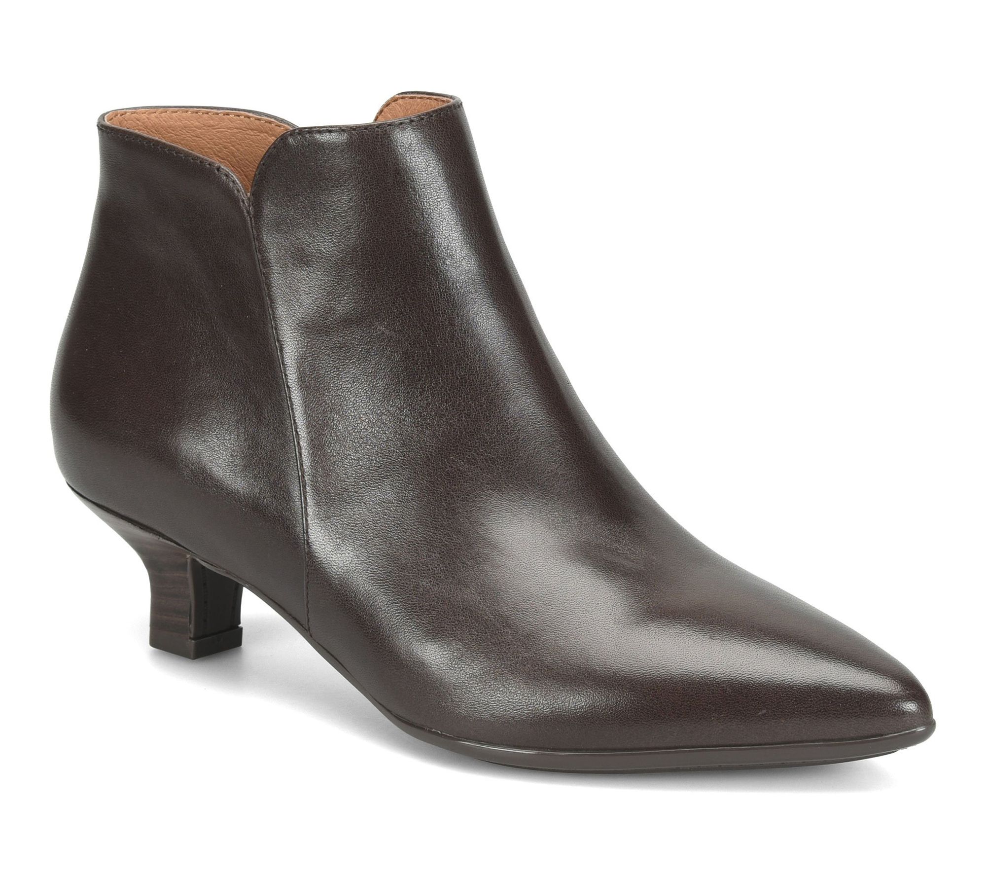 Sofft Leather Kitten Heeled Bootie - Sawyer