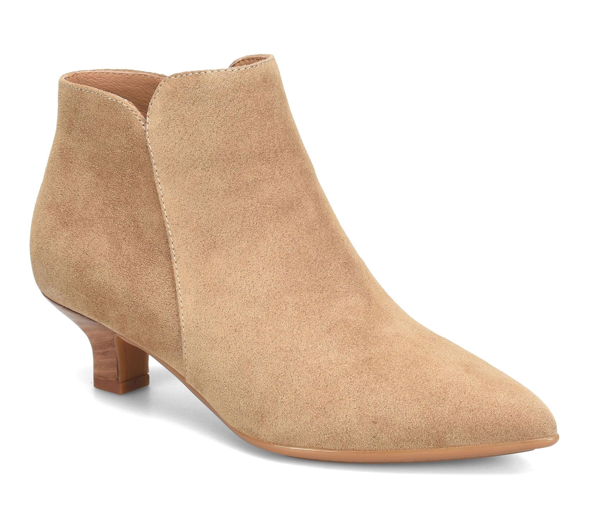 Sofft Leather Kitten Heeled Bootie - Sawyer
