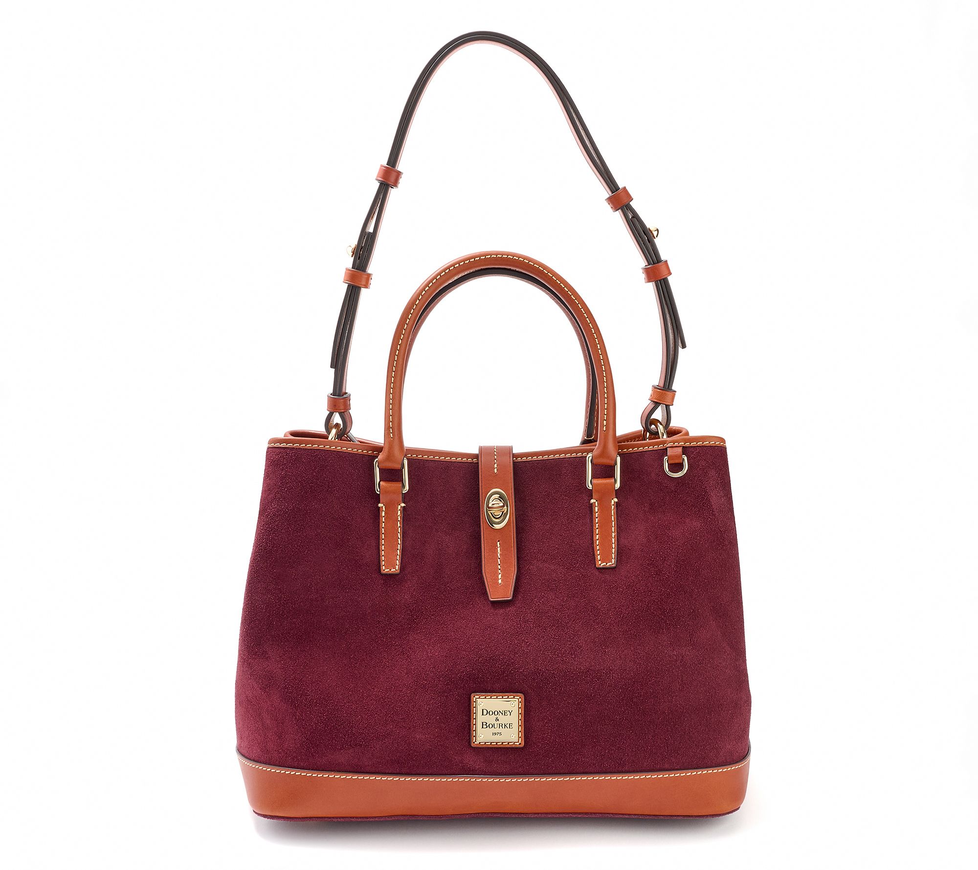  Dooney & Bourke Suede Perry Satchel