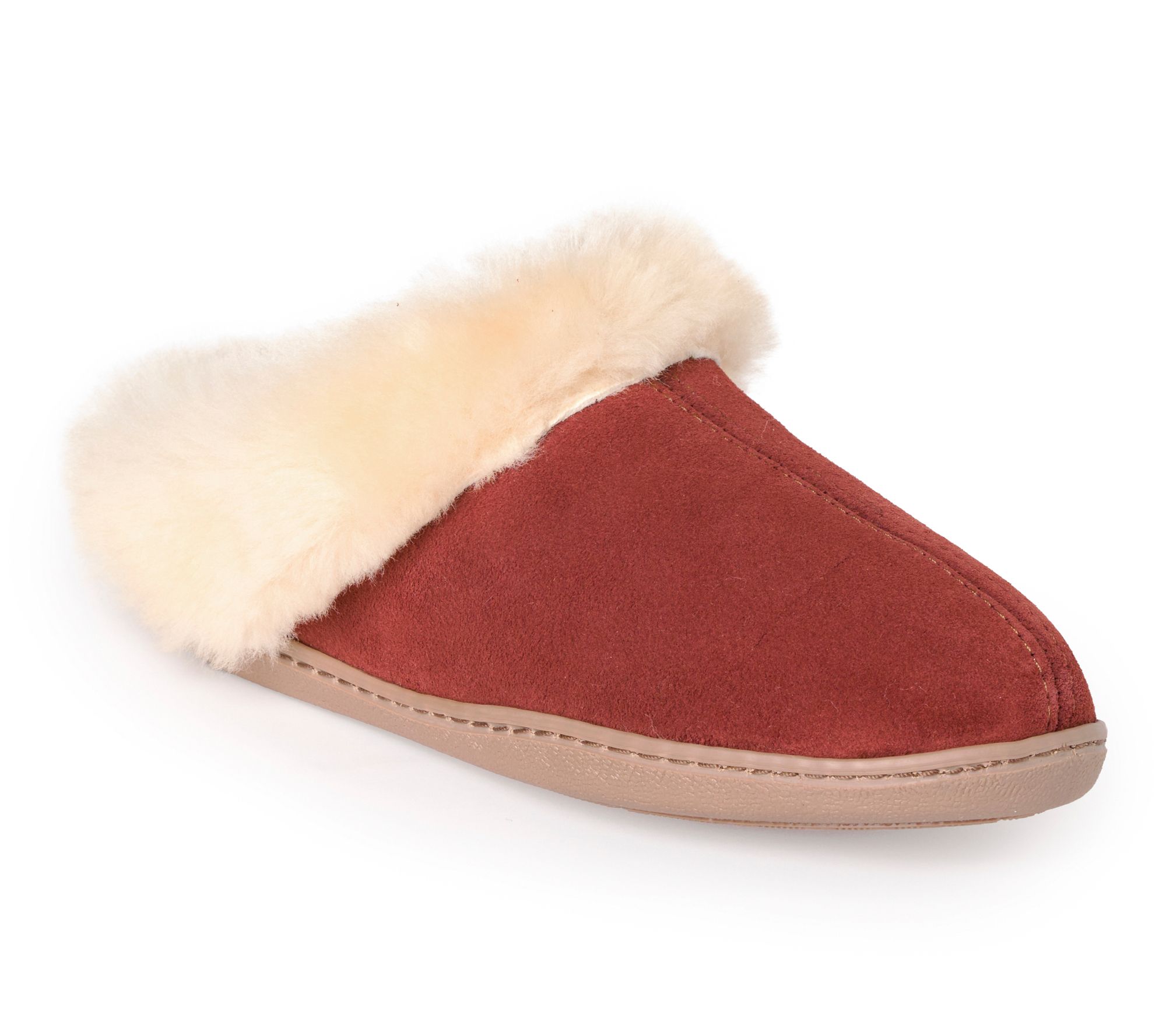 Minnetonka Women's Suede Sheepskin Mule Slippers