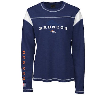 Officially Licensed NFL Women's Denver Broncos Long Sleeve T-Shirt