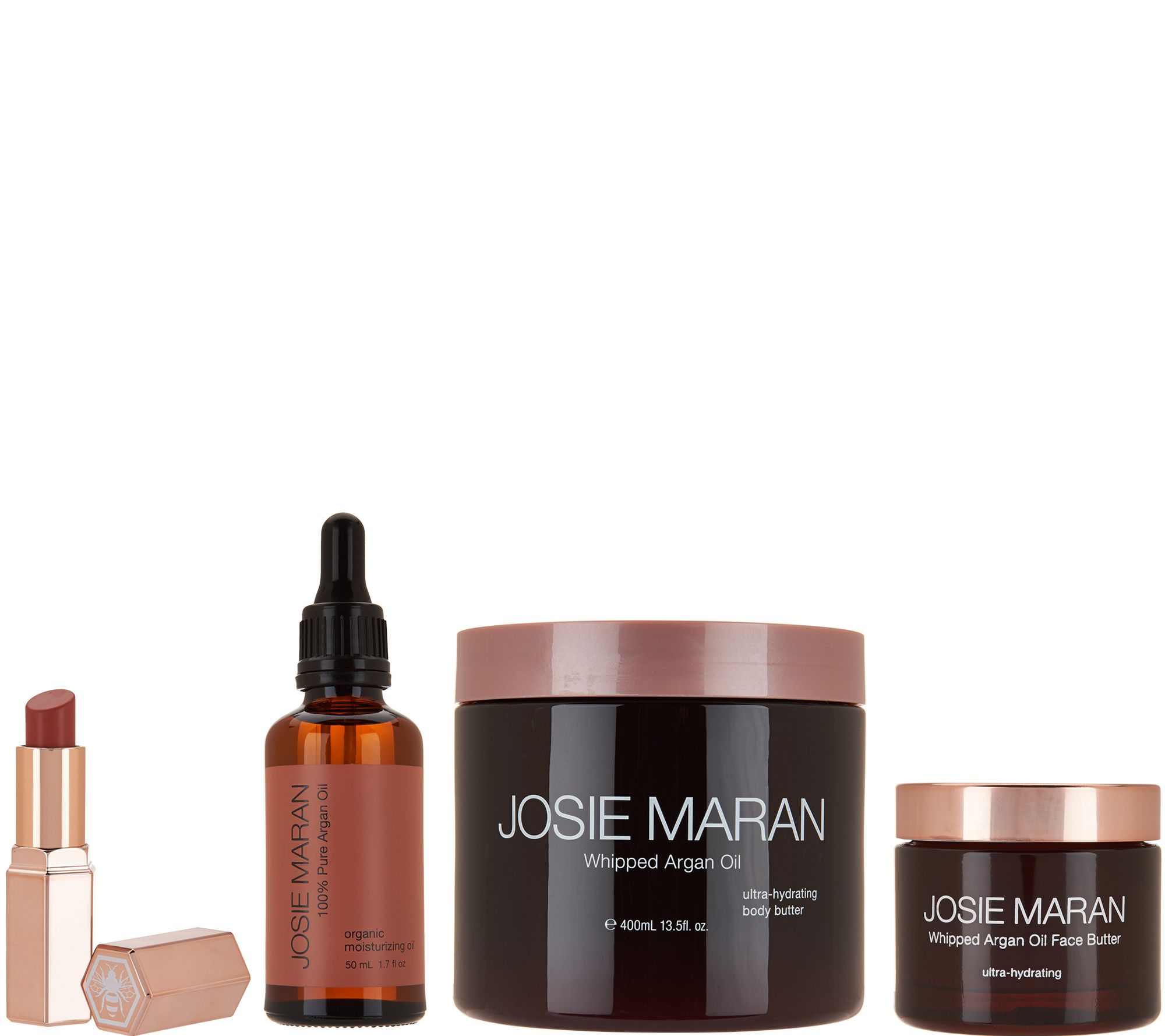 Josie Maran Whipped Argan Oil Butter-Full Skin & Body Care Set - QVC.com