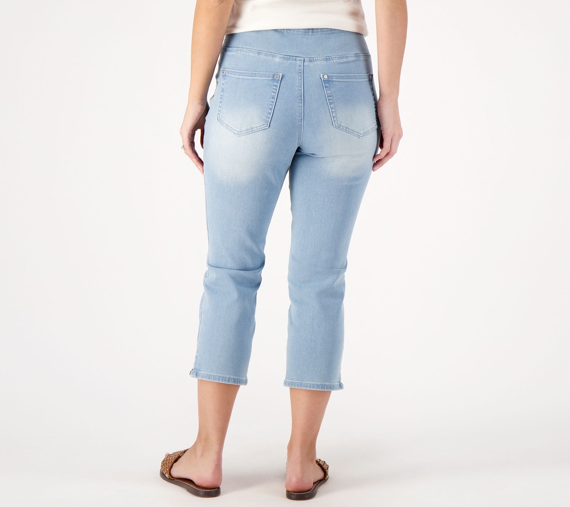 As Is Belle by Kim Gravel Petite Straight Leg Capri Jean 